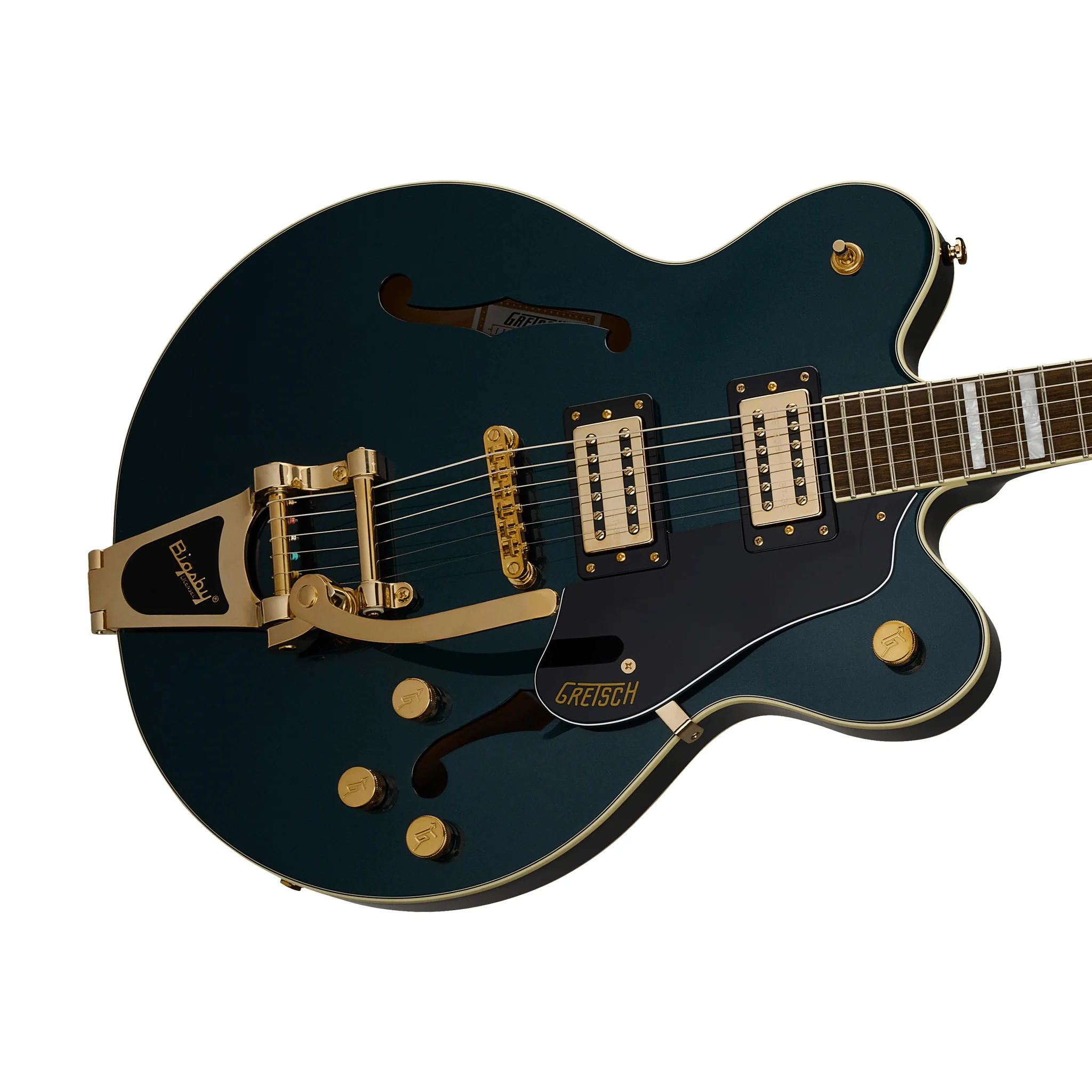 Gretsch G2622TG Streamliner Center Block Double-Cut Guitar w/Bigsby, Laurel FB, Midnight Sapphire - Image 5