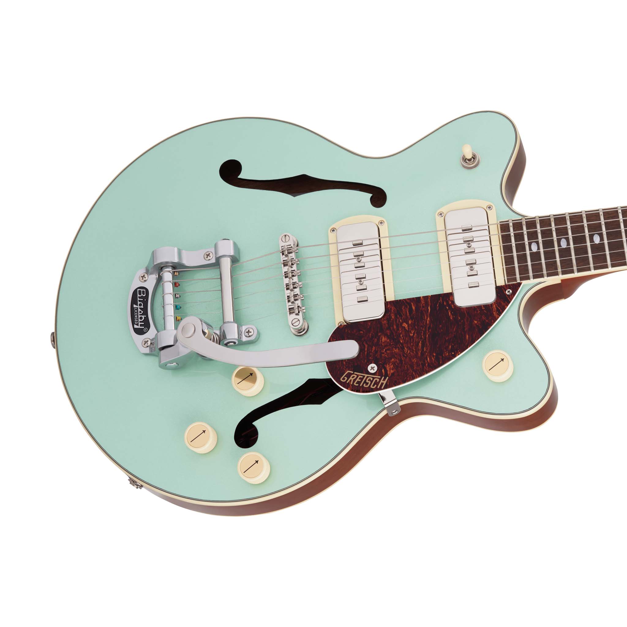 Gretsch G2655T-P90 Streamliner Center Block Jr Laurel FB 2-Tone Mint Metallic - Image 5