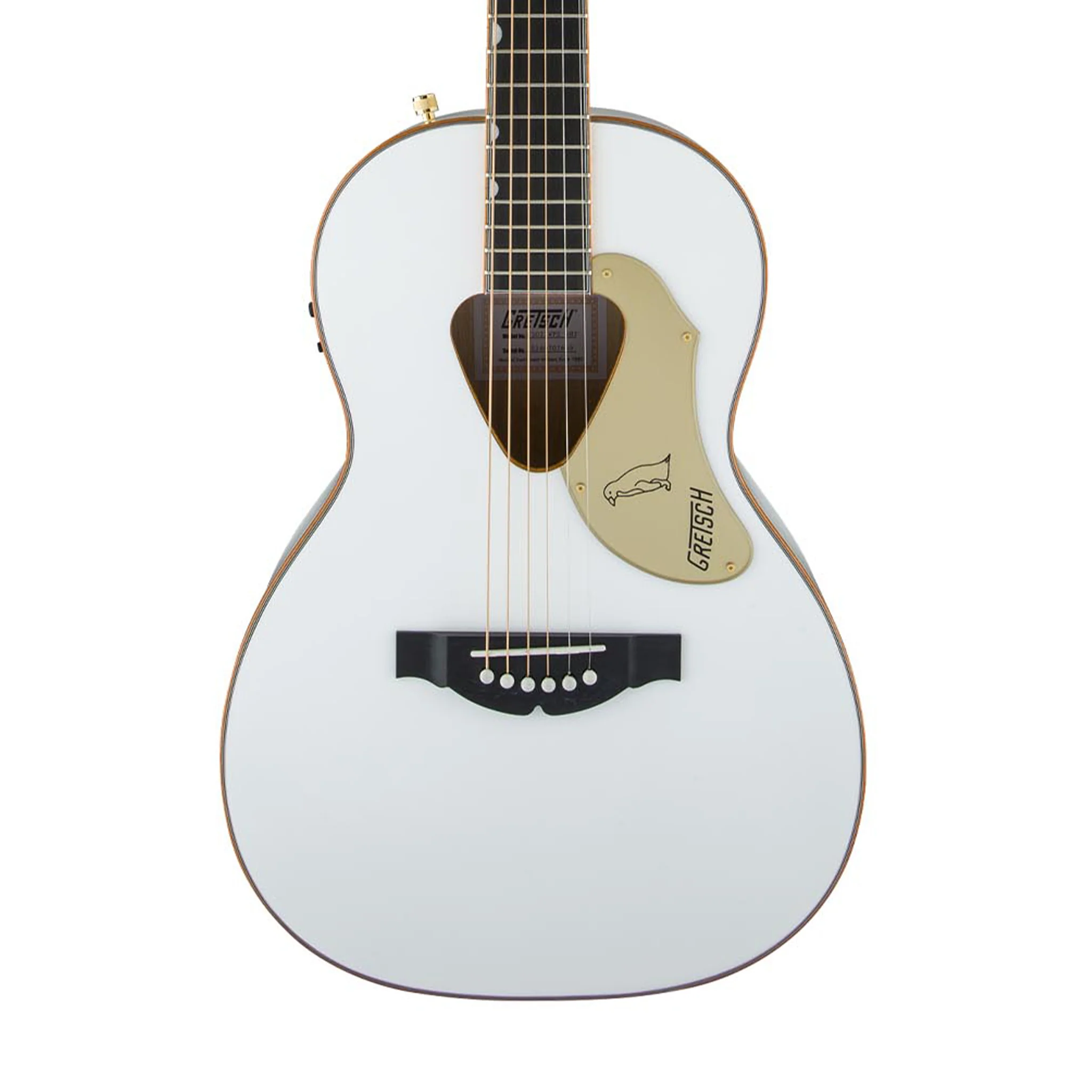 Gretsch G5021WPE Rancher Penguin Parlor Acoustic Guitar, White - Image 3