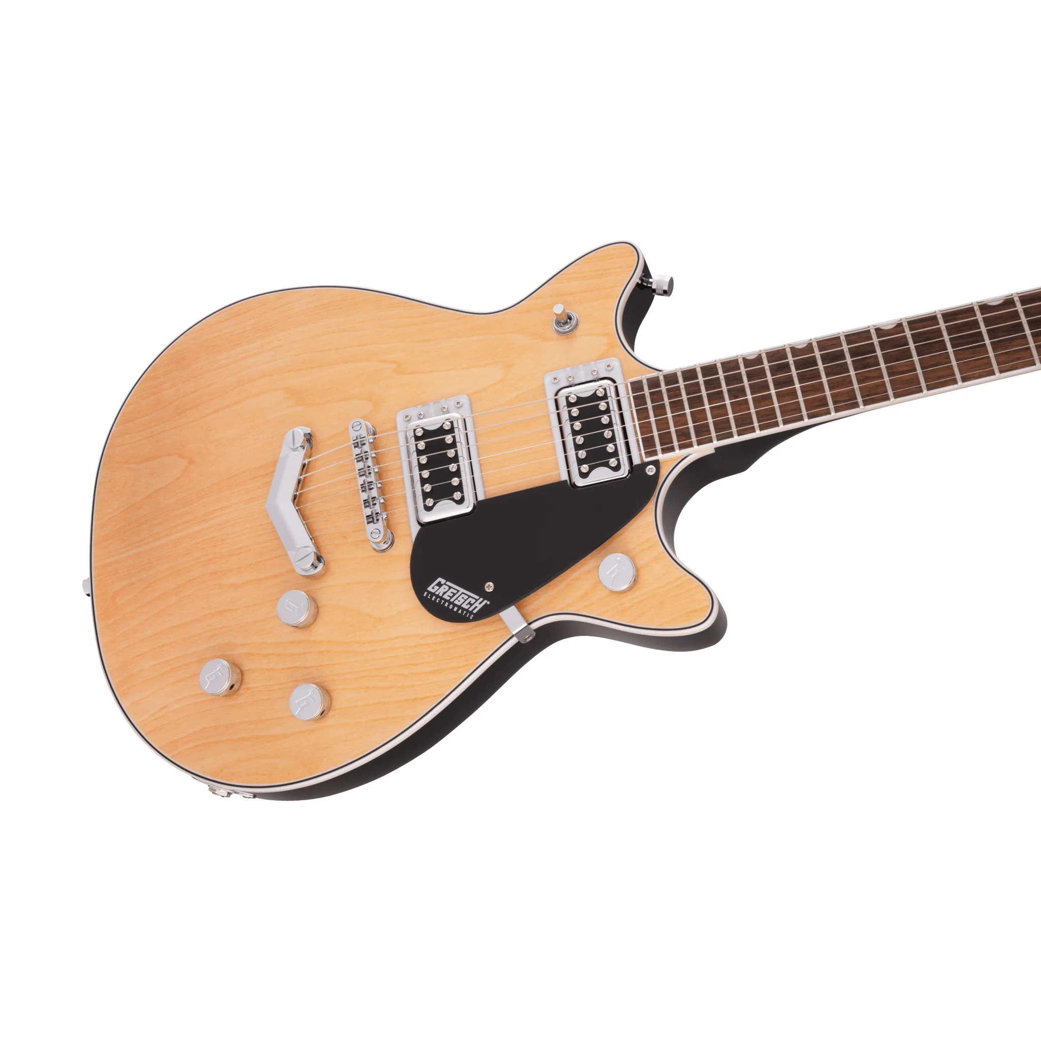Gretsch G5222 Electromatic Double Jet BT Electric Guitar w/V-Stoptail, Laurel FB, Aged Natural - Image 5