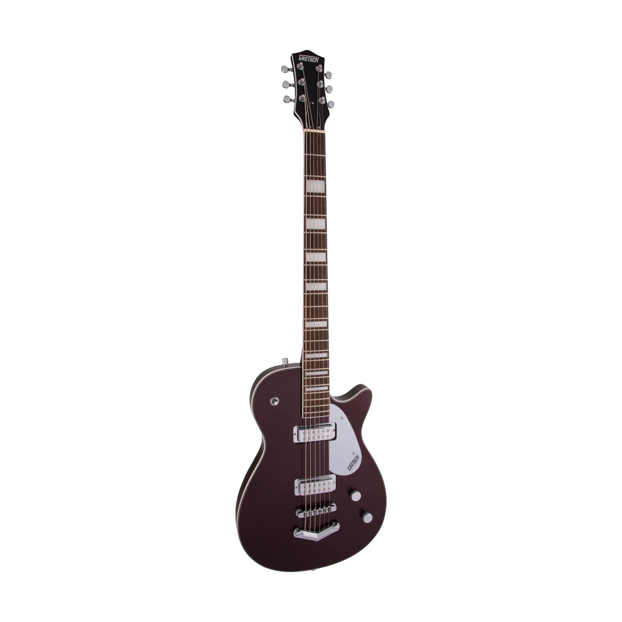 Gretsch G5260 Electromatic Jet Baritone w/ V-Stoptail Electric Guitar, Laurel FB, Dark Cherry Metallic - Image 3