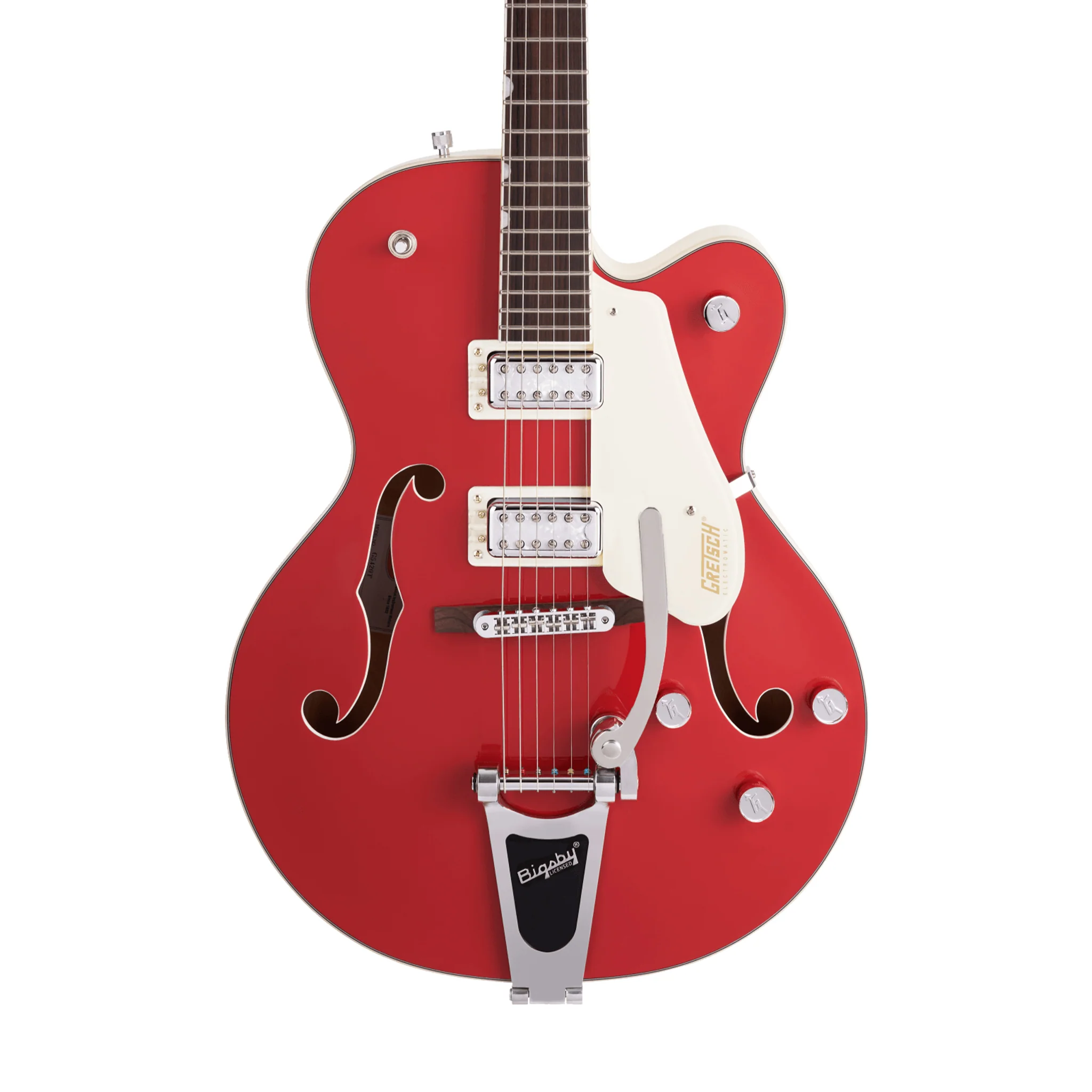 Gretsch G5410T Ltd Ed Electromatic Tri-Five Hollow Body, RW FB, 2-Tone Fiesta Red/Vintage White - Image 4