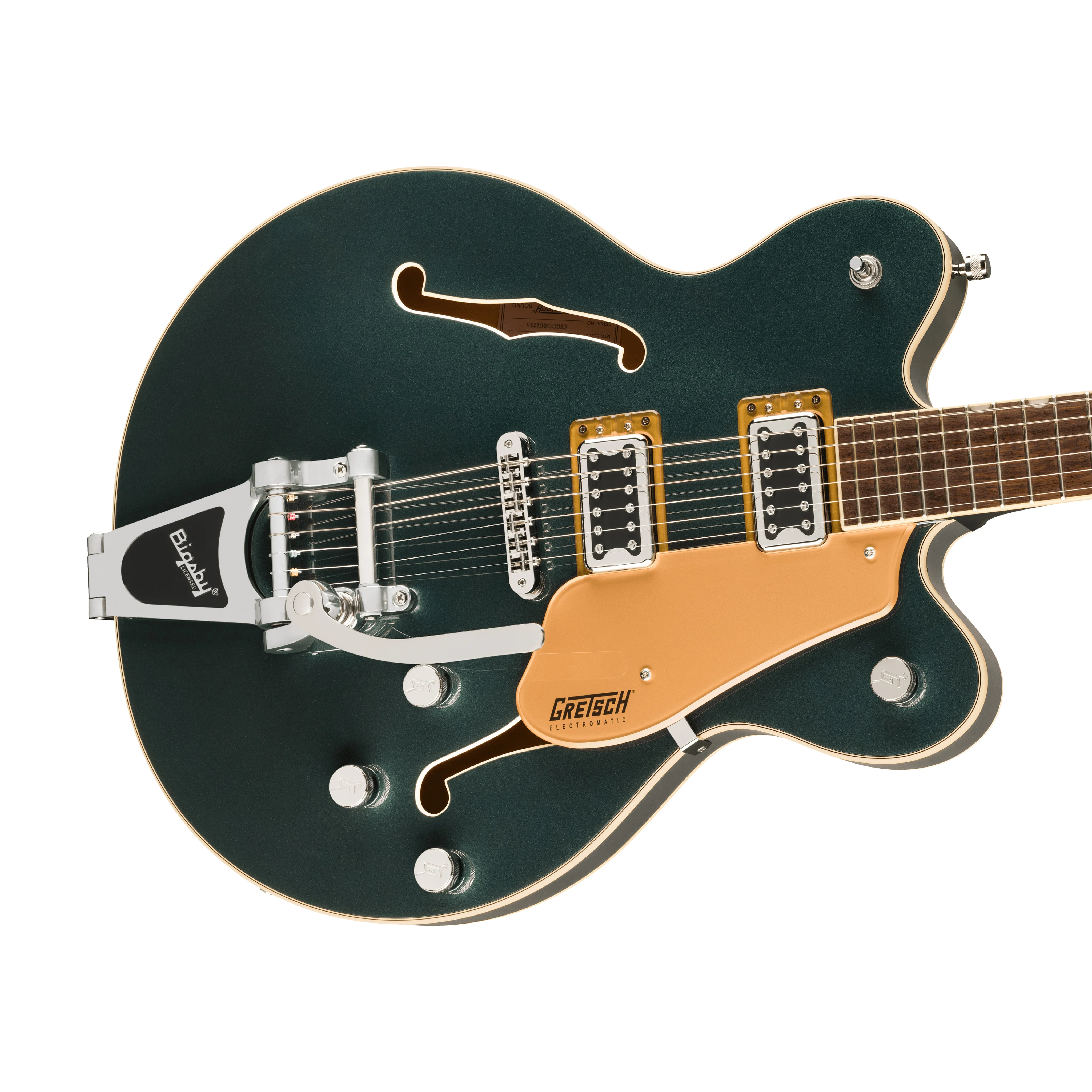 Gretsch G5622T Electromatic Center Block Double-Cut Electric Guitar w/Bigsby, Cadillac Green - Image 5