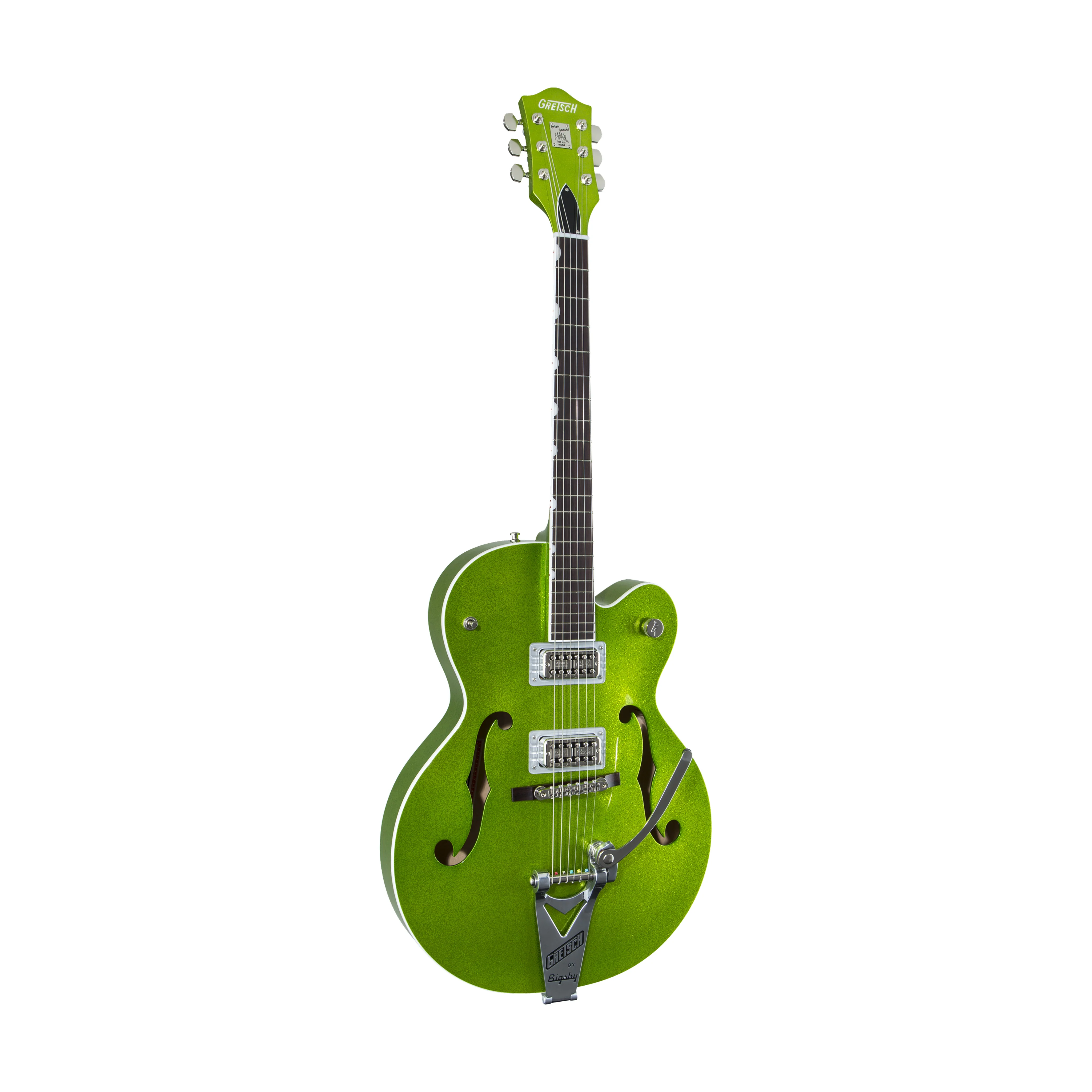 Gretsch G6120T Brian Setzer Signature Hot Rod Electric Guitar, Extreme Coolant Green Sparkle - Image 3