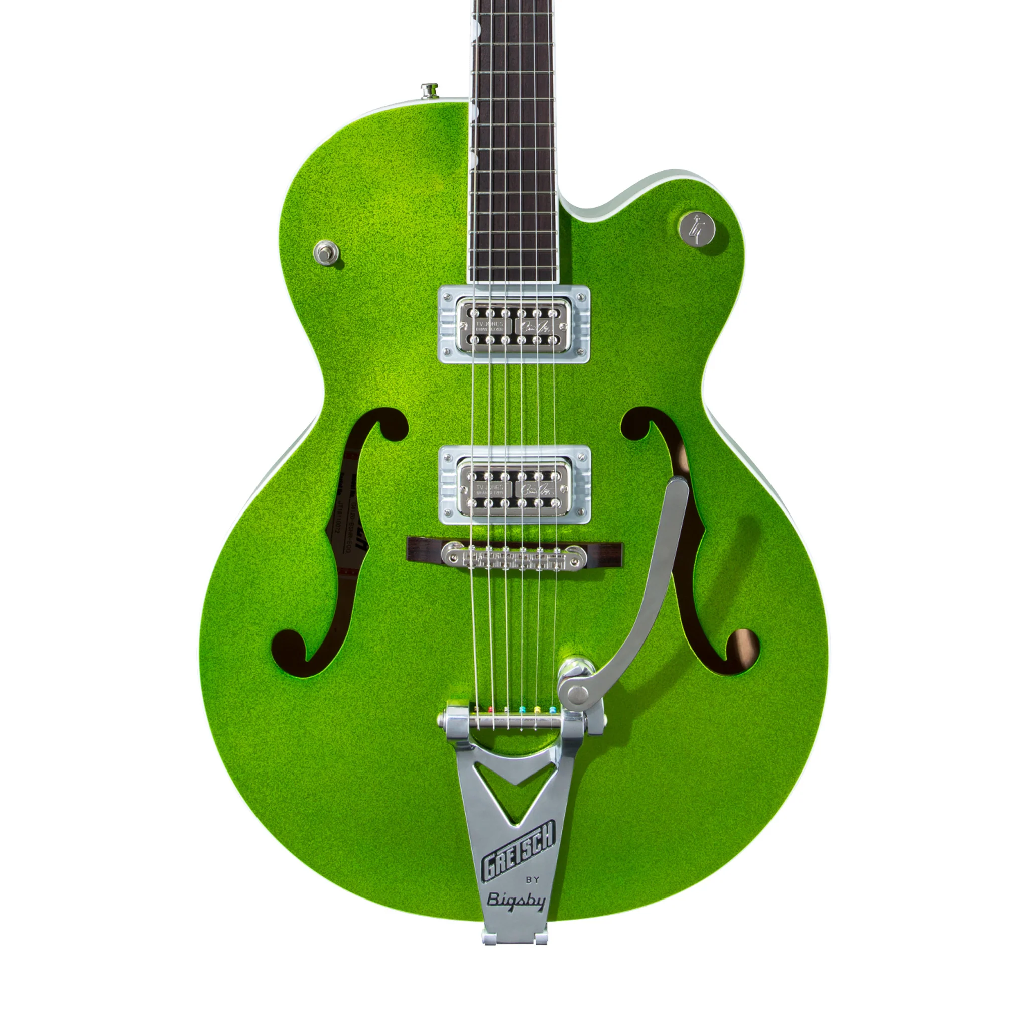 Gretsch G6120T Brian Setzer Signature Hot Rod Electric Guitar, Extreme Coolant Green Sparkle - Image 4