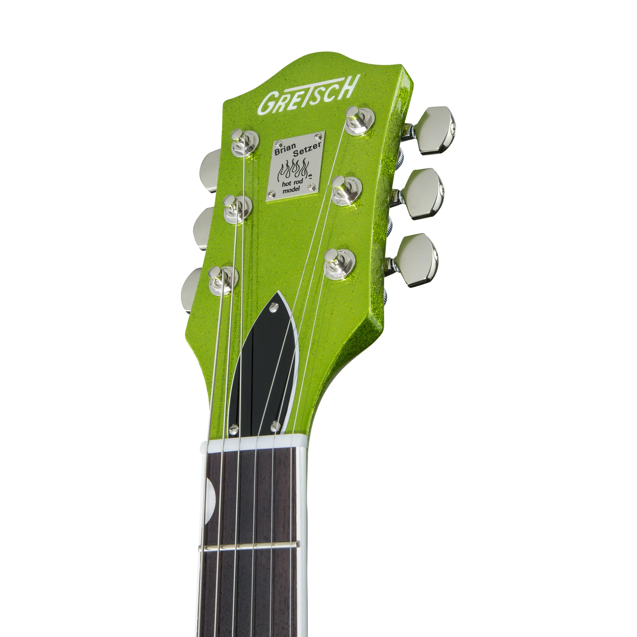 Gretsch G6120T Brian Setzer Signature Hot Rod Electric Guitar, Extreme Coolant Green Sparkle - Image 7