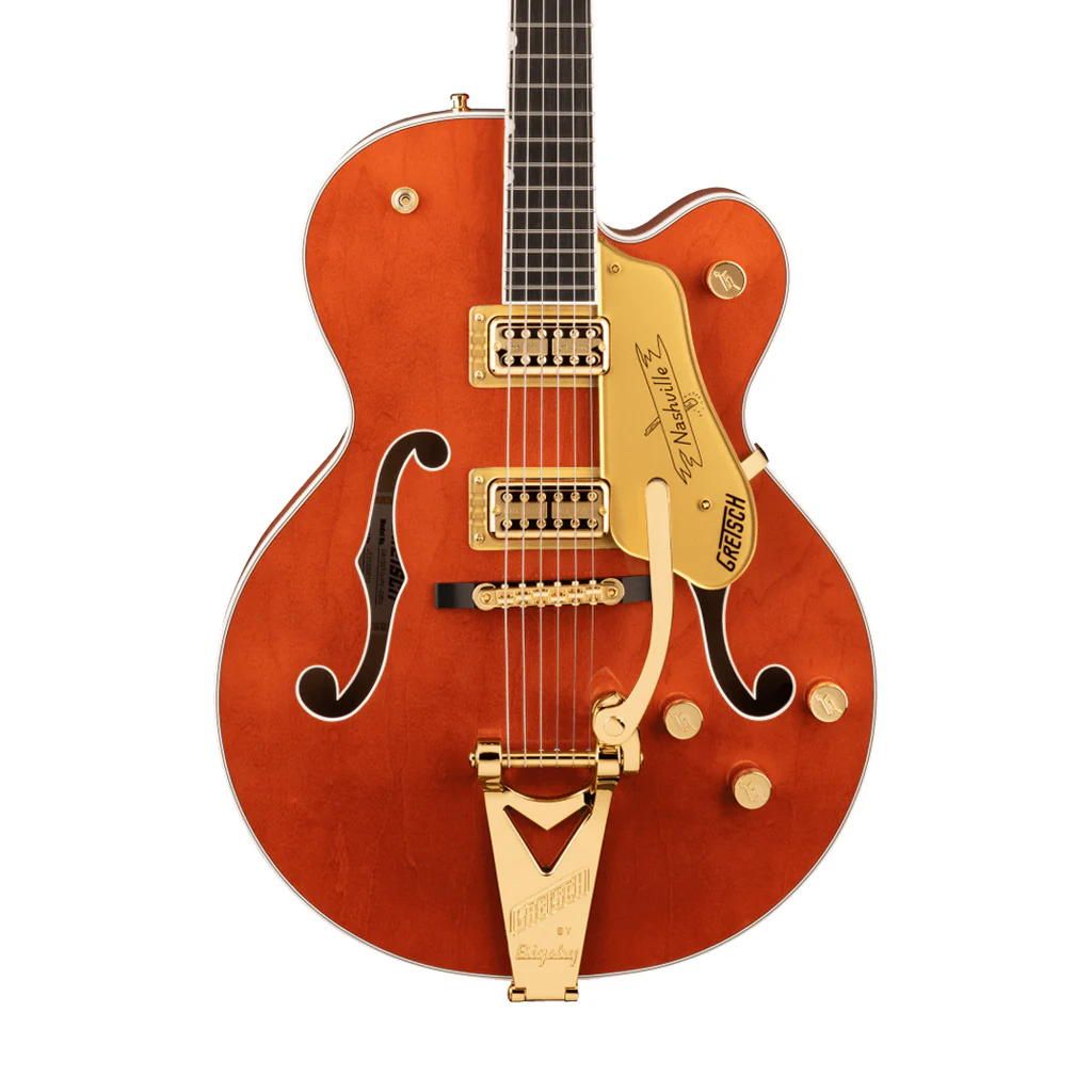 Gretsch G6120TG Players Edition Nashville Hollowbody Electric Guitar w/Bigsby, Orange Stain - Image 3