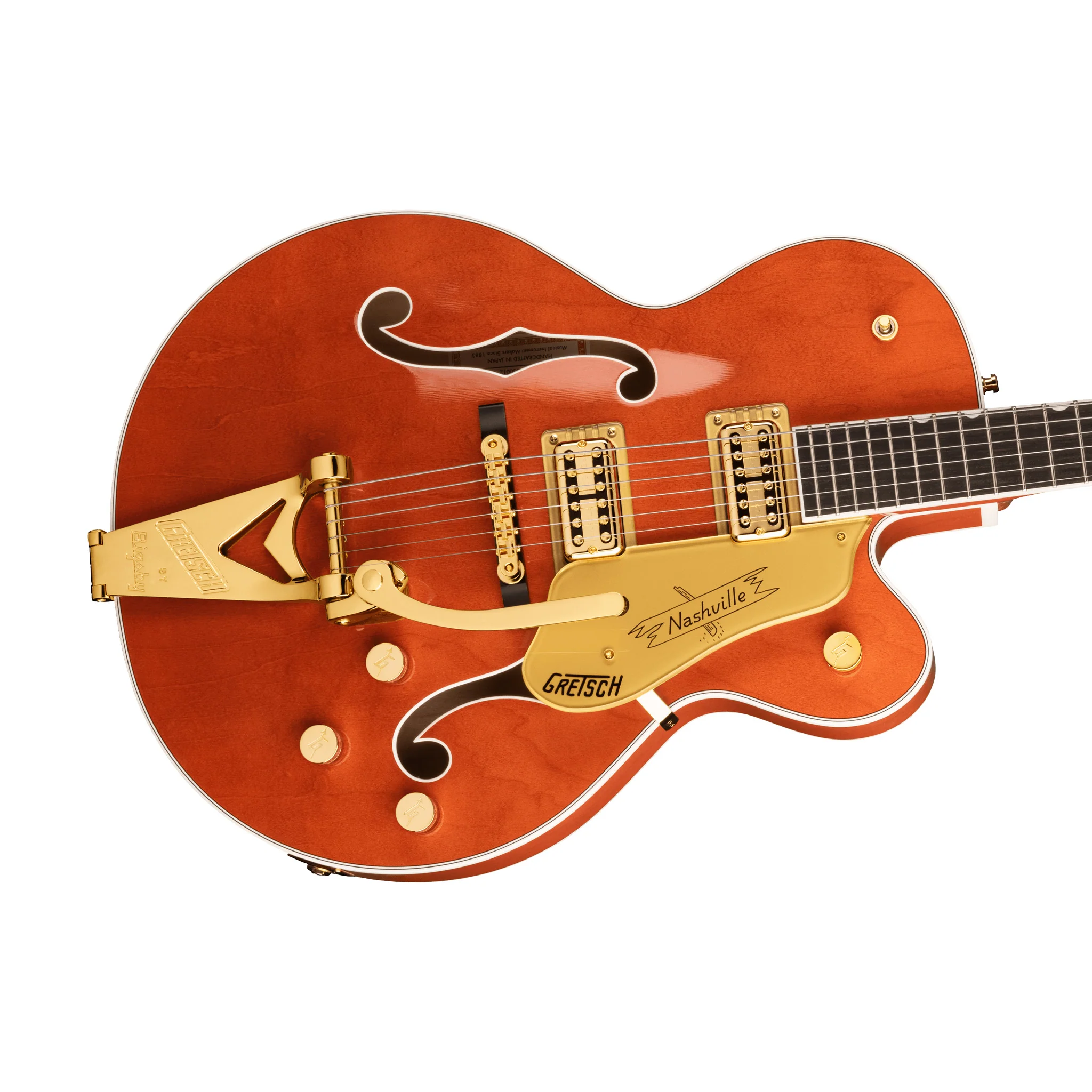 Gretsch G6120TG Players Edition Nashville Hollowbody Electric Guitar w/Bigsby, Orange Stain - Image 5