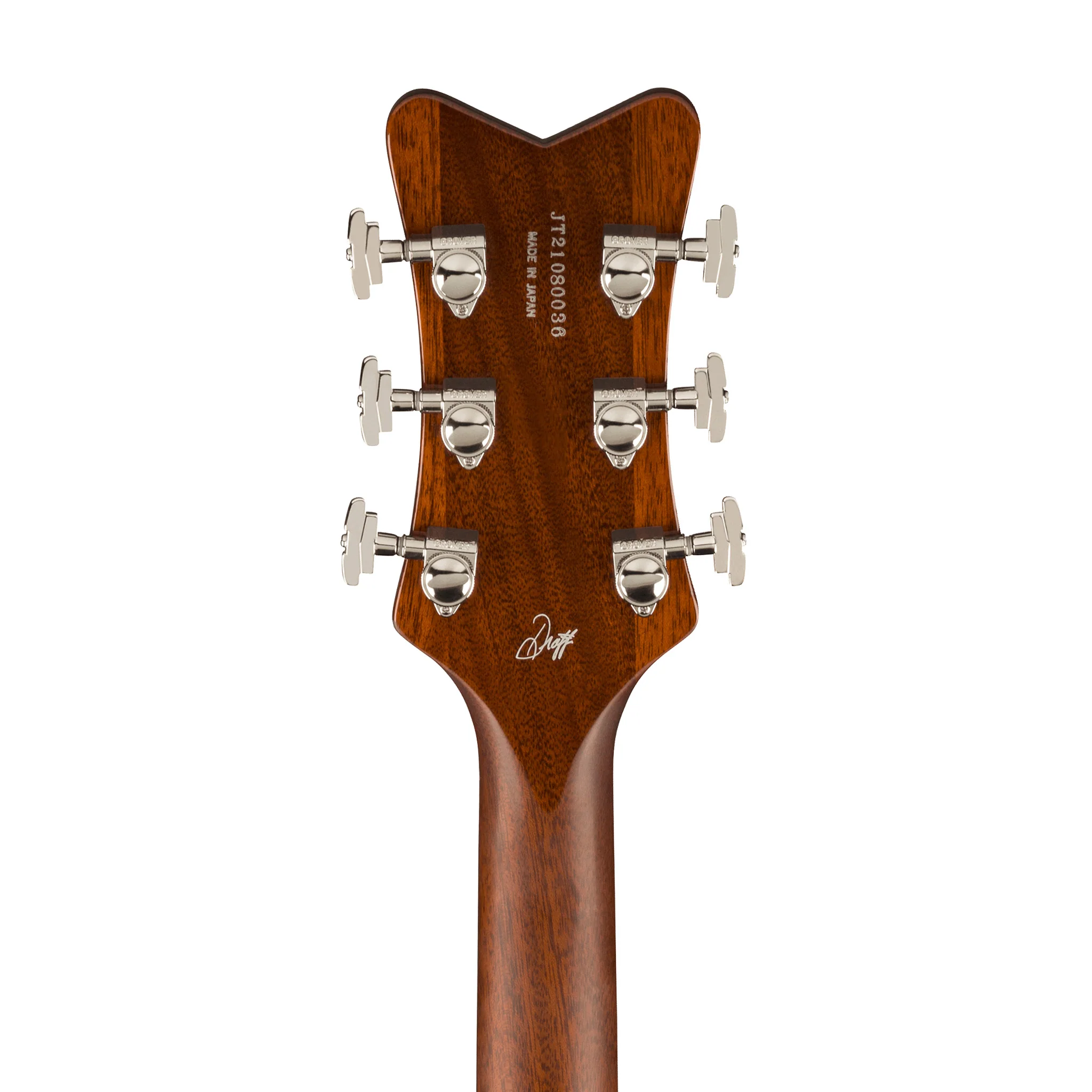 Gretsch G6134TFM-NH Nigel Hendroff Signature Penguin Electric Guitar, Amber Flame - Image 7