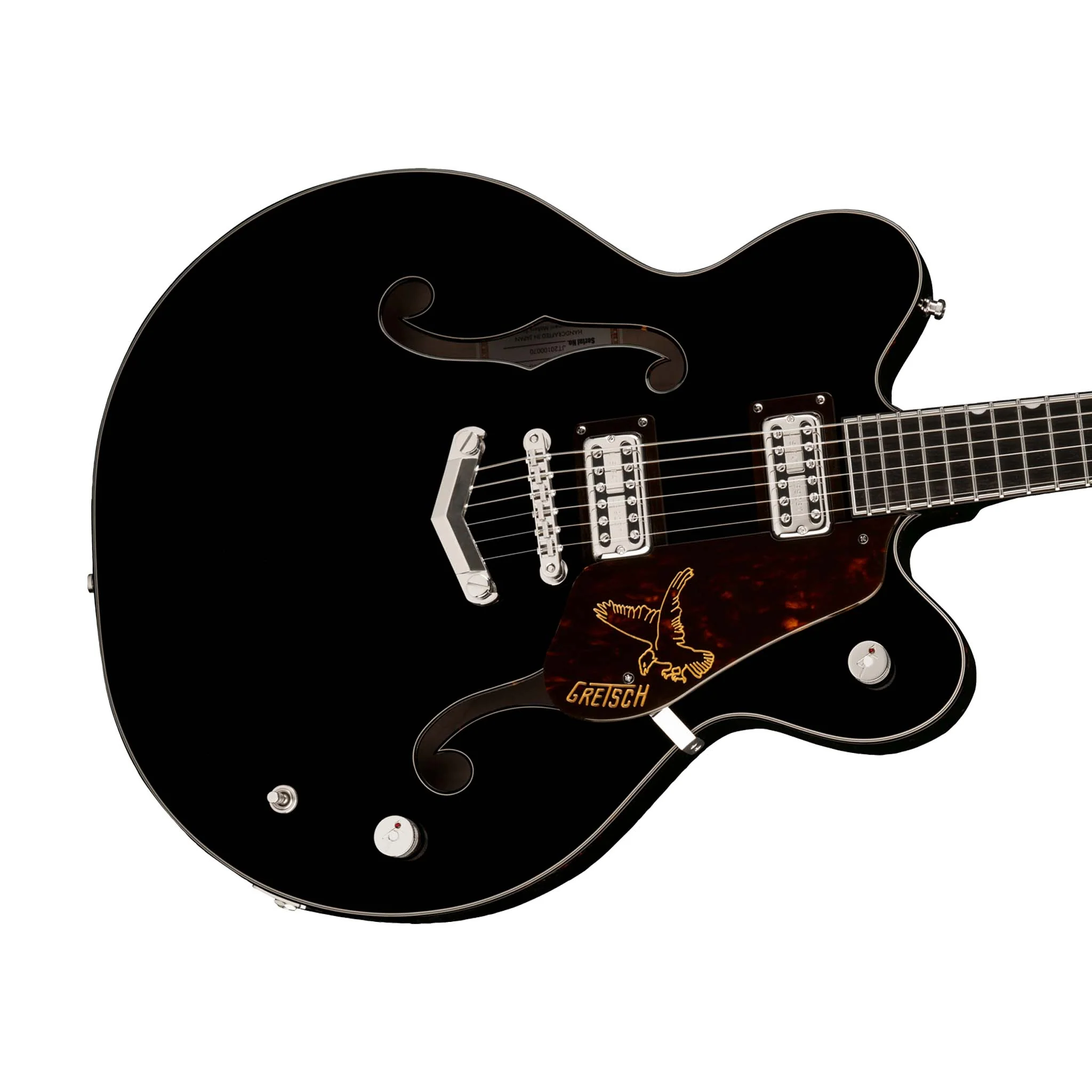 Gretsch G6636-RF R.Fortus Falcon Centre Electric Guitar w/V-Stoptail, Black - Image 5