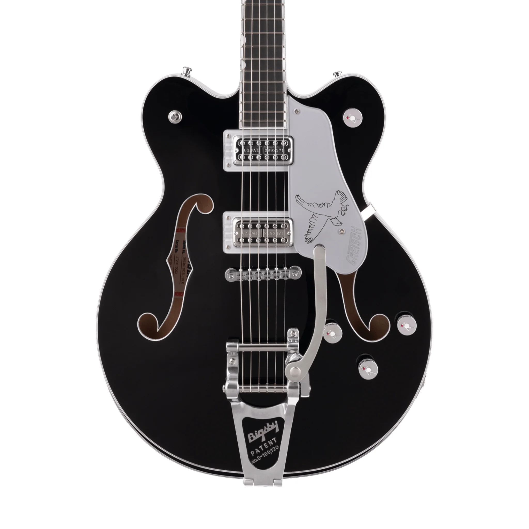 Gretsch G6636TSL Players Edition Silver Falcon Center Block Double Cut w/Bigsby Electric Guitar, Black - Image 3