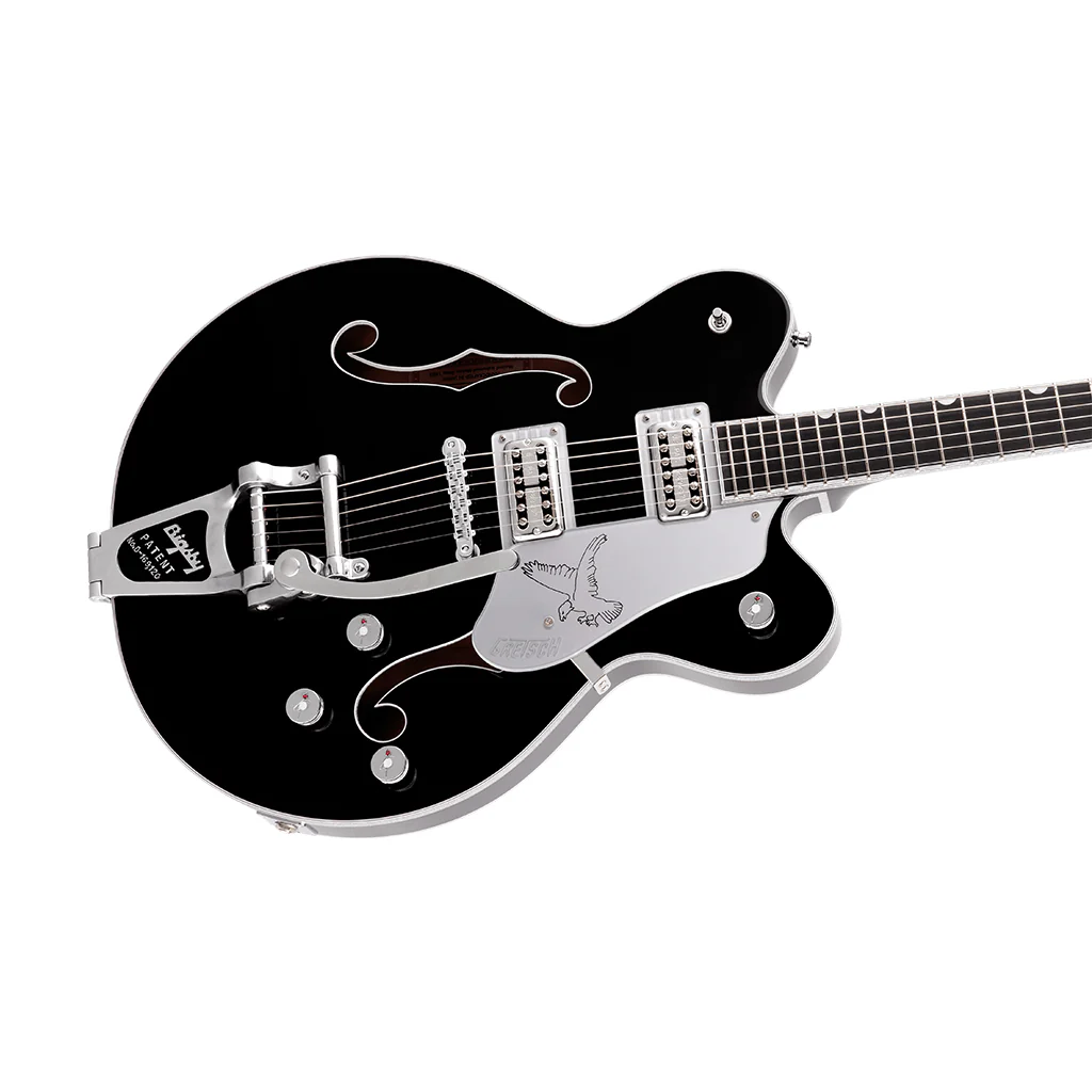 Gretsch G6636TSL Players Edition Silver Falcon Center Block Double Cut w/Bigsby Electric Guitar, Black - Image 5