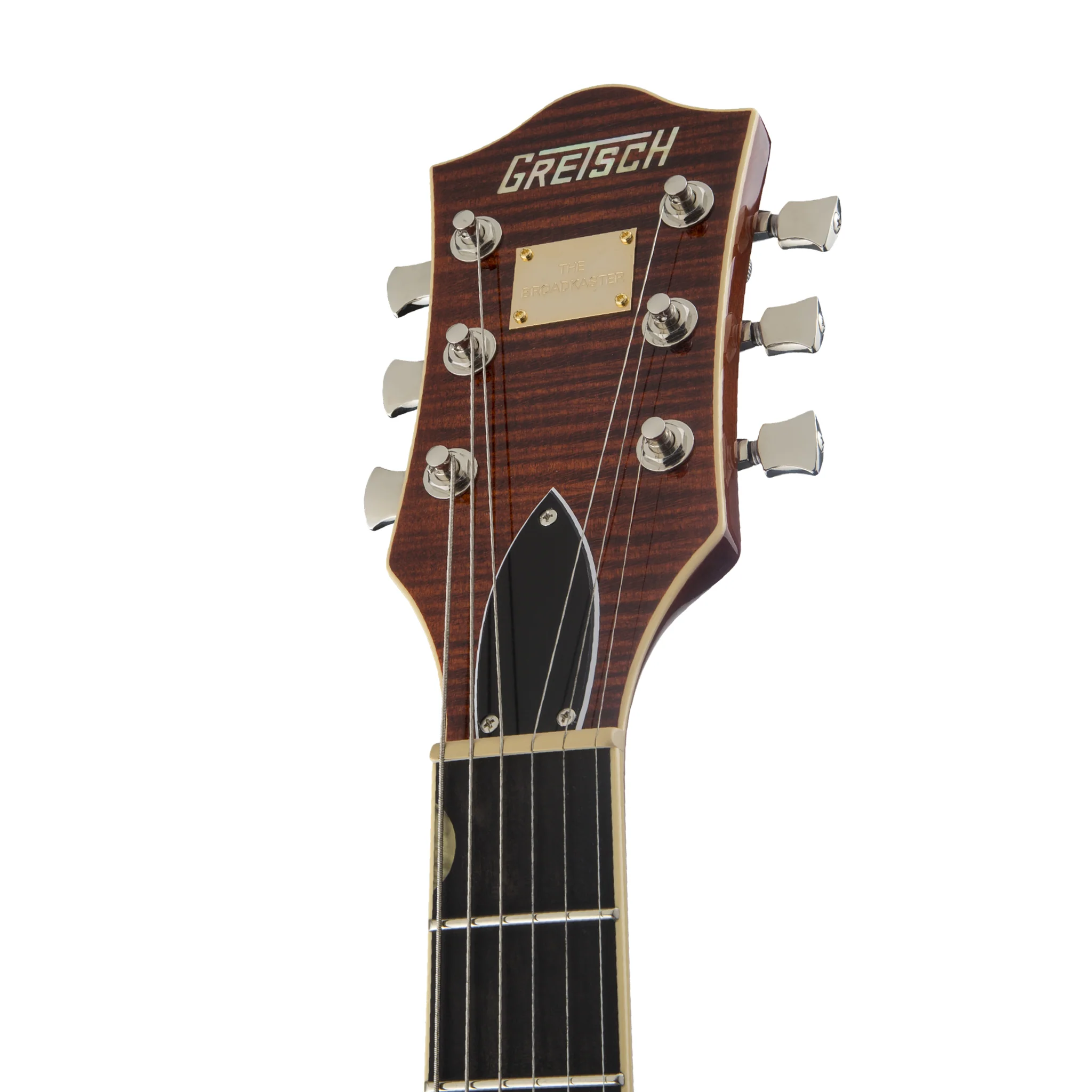 Gretsch G6659TFM Players Edition Broadkaster Jr Centre Block Single-Cut Guitar w/String-Thru Bigsby, Bourbon Stain - Image 4