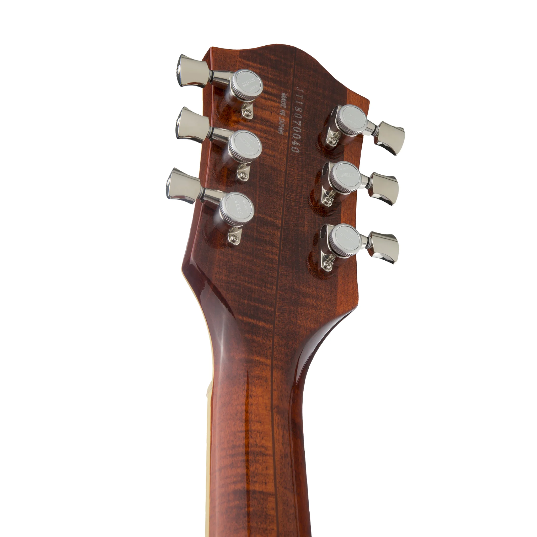 Gretsch G6659TFM Players Edition Broadkaster Jr Centre Block Single-Cut Guitar w/String-Thru Bigsby, Bourbon Stain - Image 5