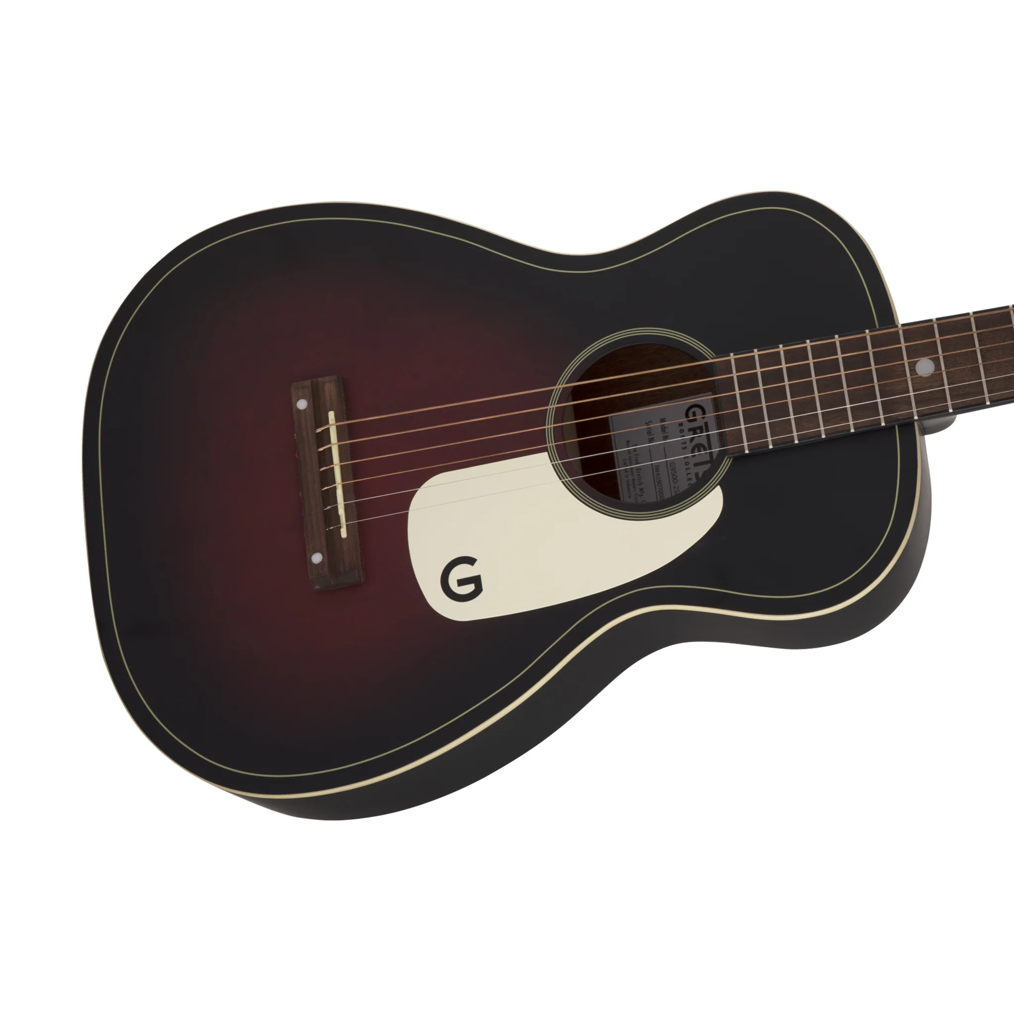 Gretsch G9500 Jim Dandy Flat Top Parlor Acoustic Guitar, 2-Colour Sunburst - Image 7