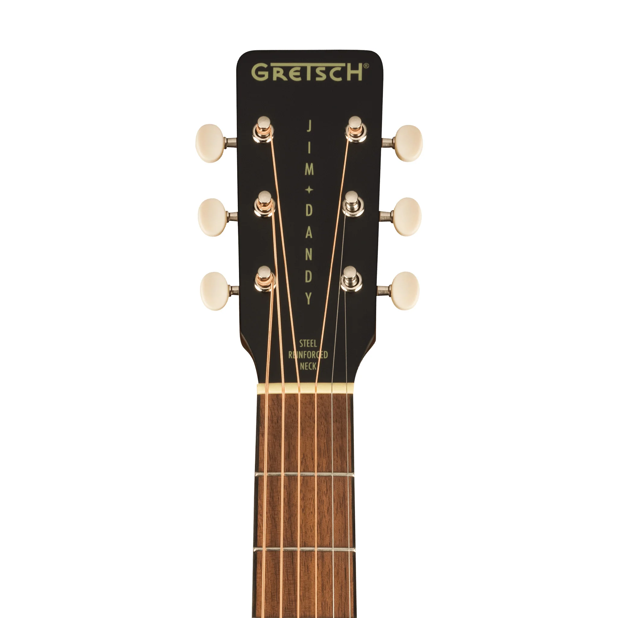 Gretsch Jim Dandy Deltoluxe Parlor Acoustic-Electric Guitar, Black - Image 7