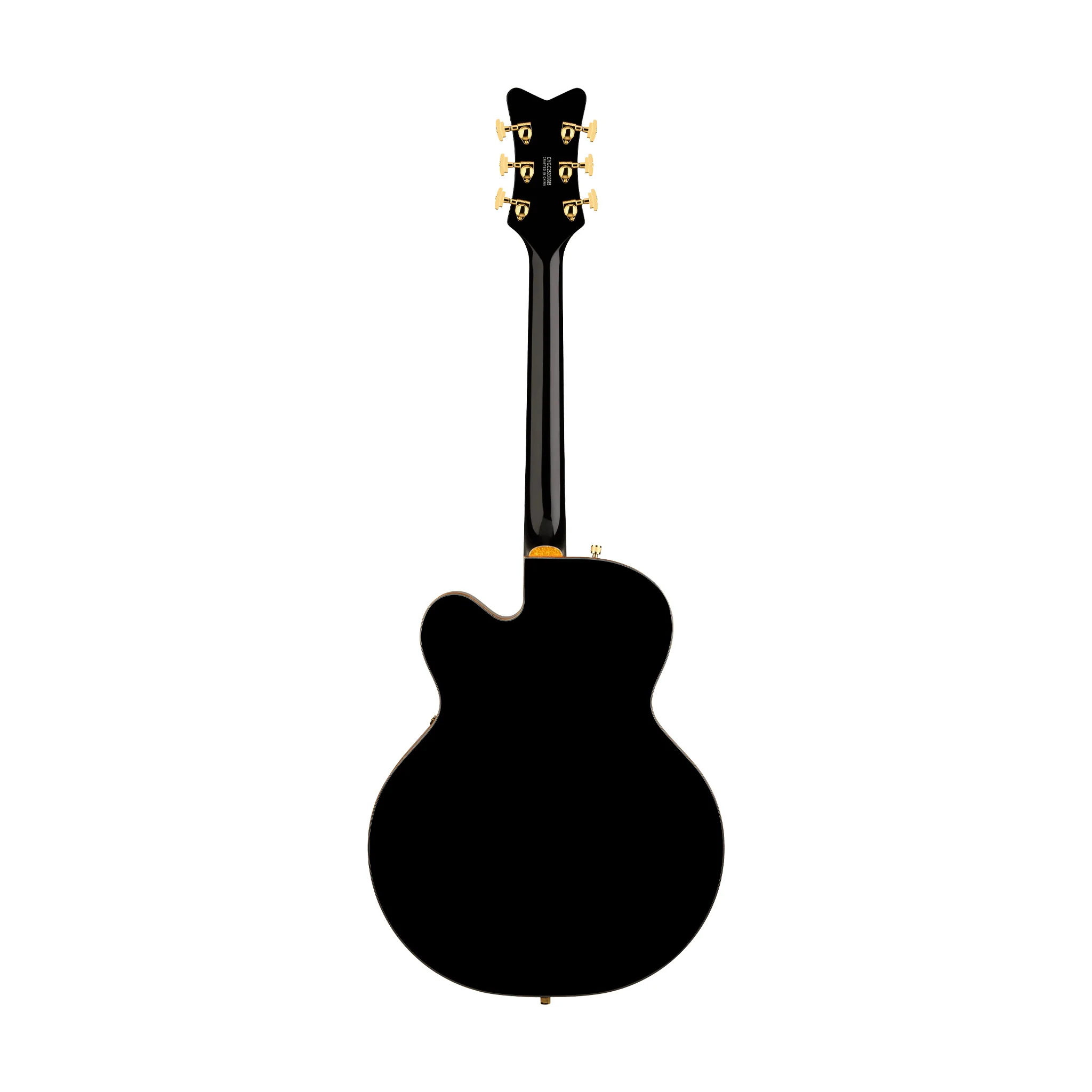 Gretsch Synchromatic Falcon Hollow Body Single-Cut w/Bigsby Electric Guitar, Black - Image 2