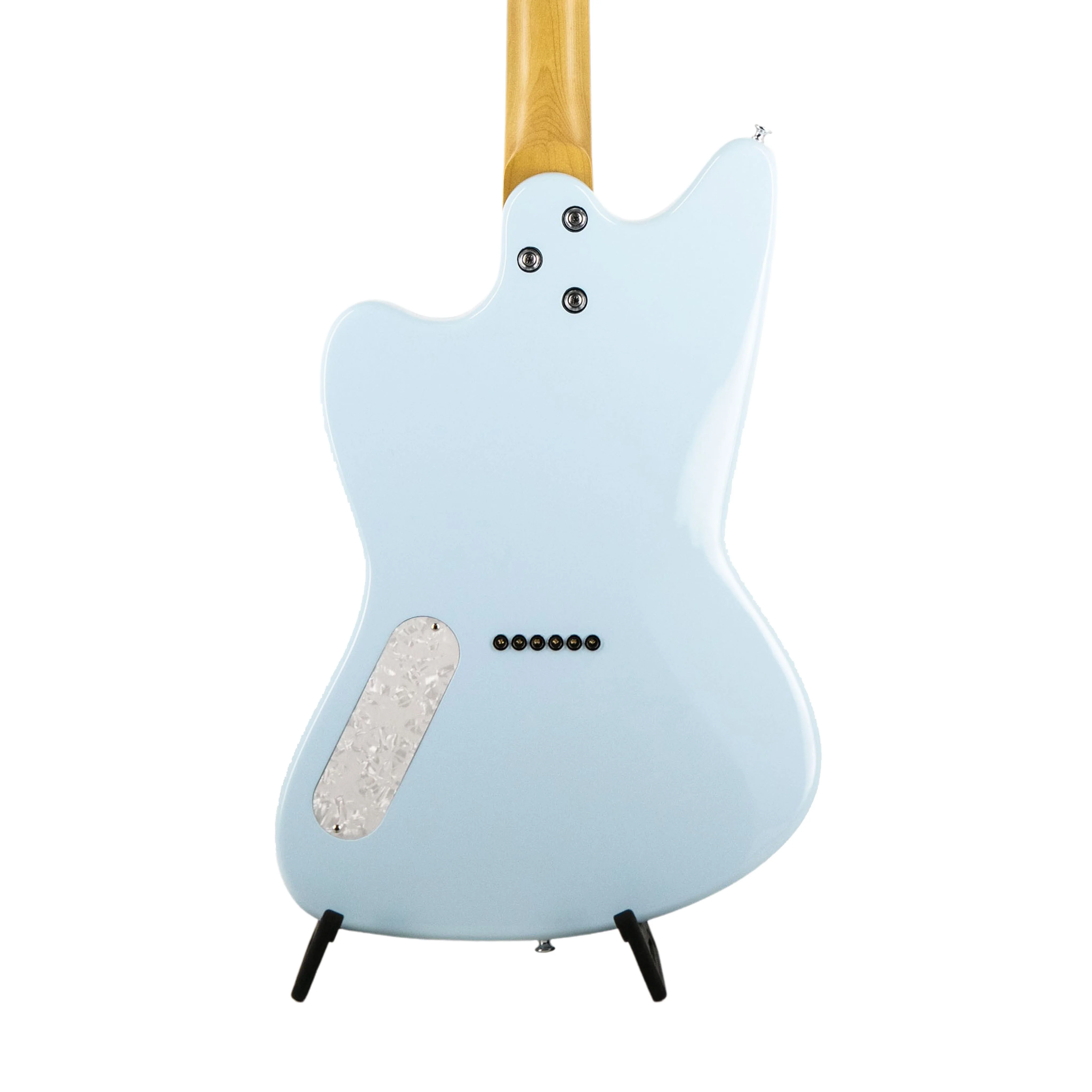 Harmony Standard Series Factory Special Silhouette Electric Guitar w/Case, Sonic Blue - Image 4