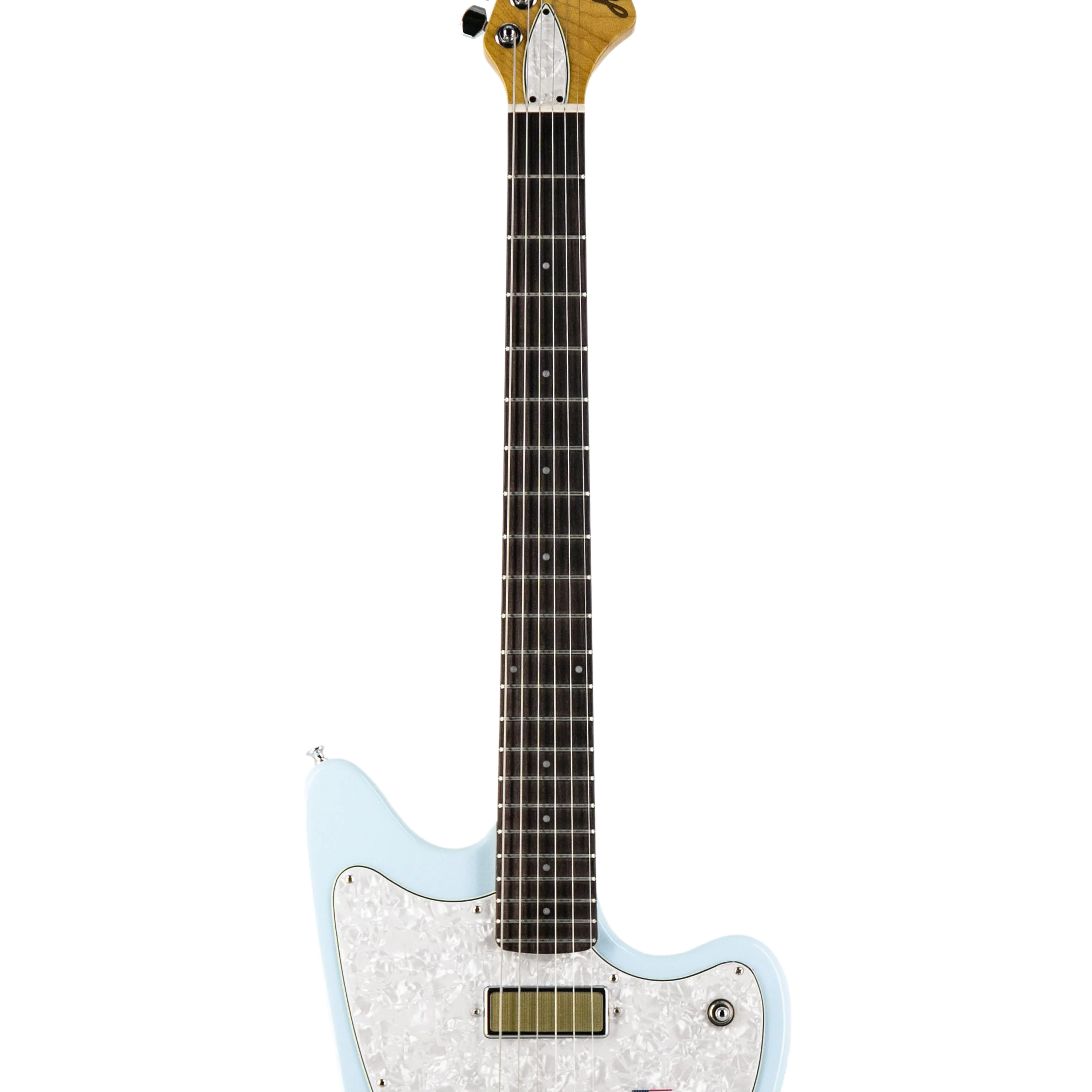 Harmony Standard Series Factory Special Silhouette Electric Guitar w/Case, Sonic Blue - Image 5