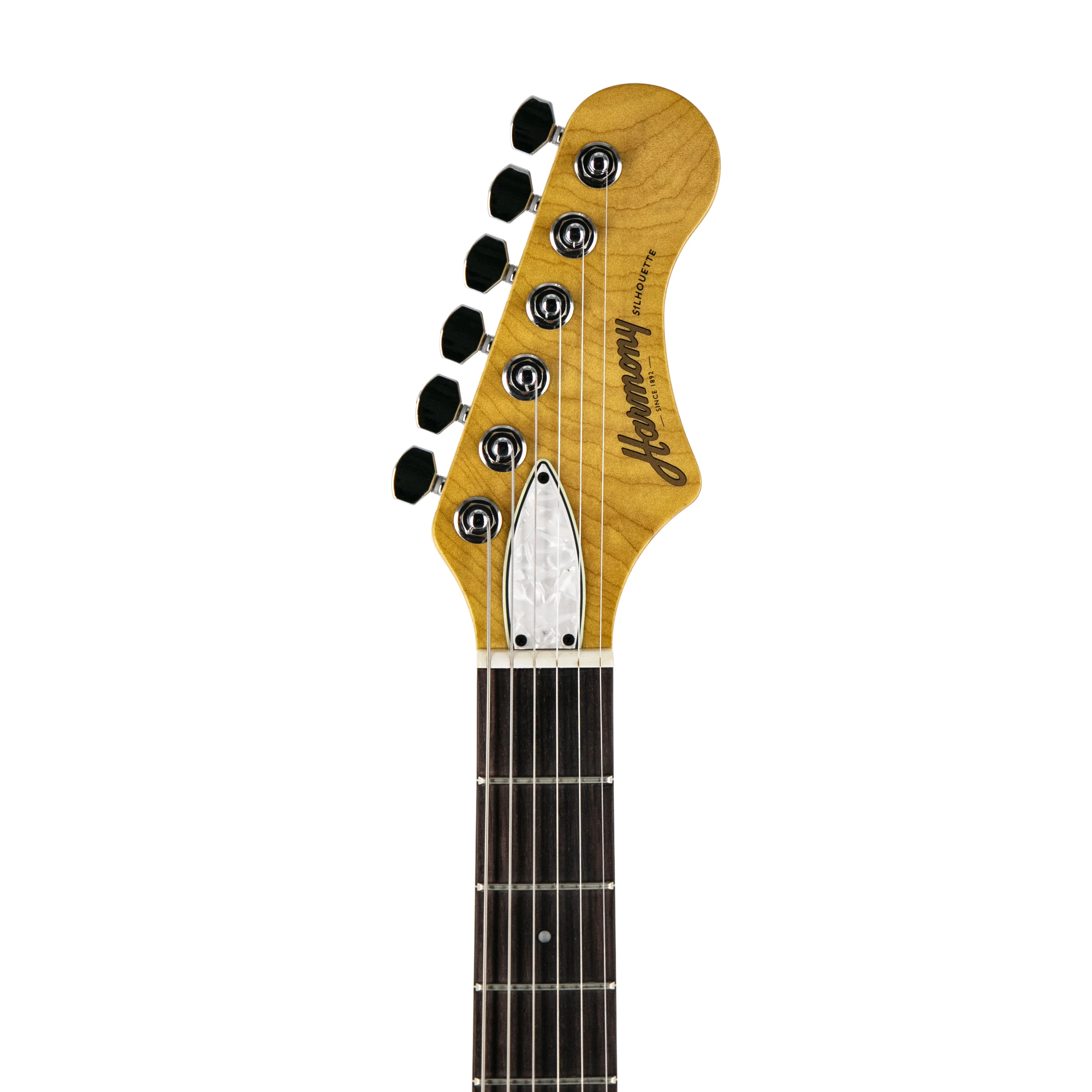 Harmony Standard Series Factory Special Silhouette Electric Guitar w/Case, Sonic Blue - Image 7