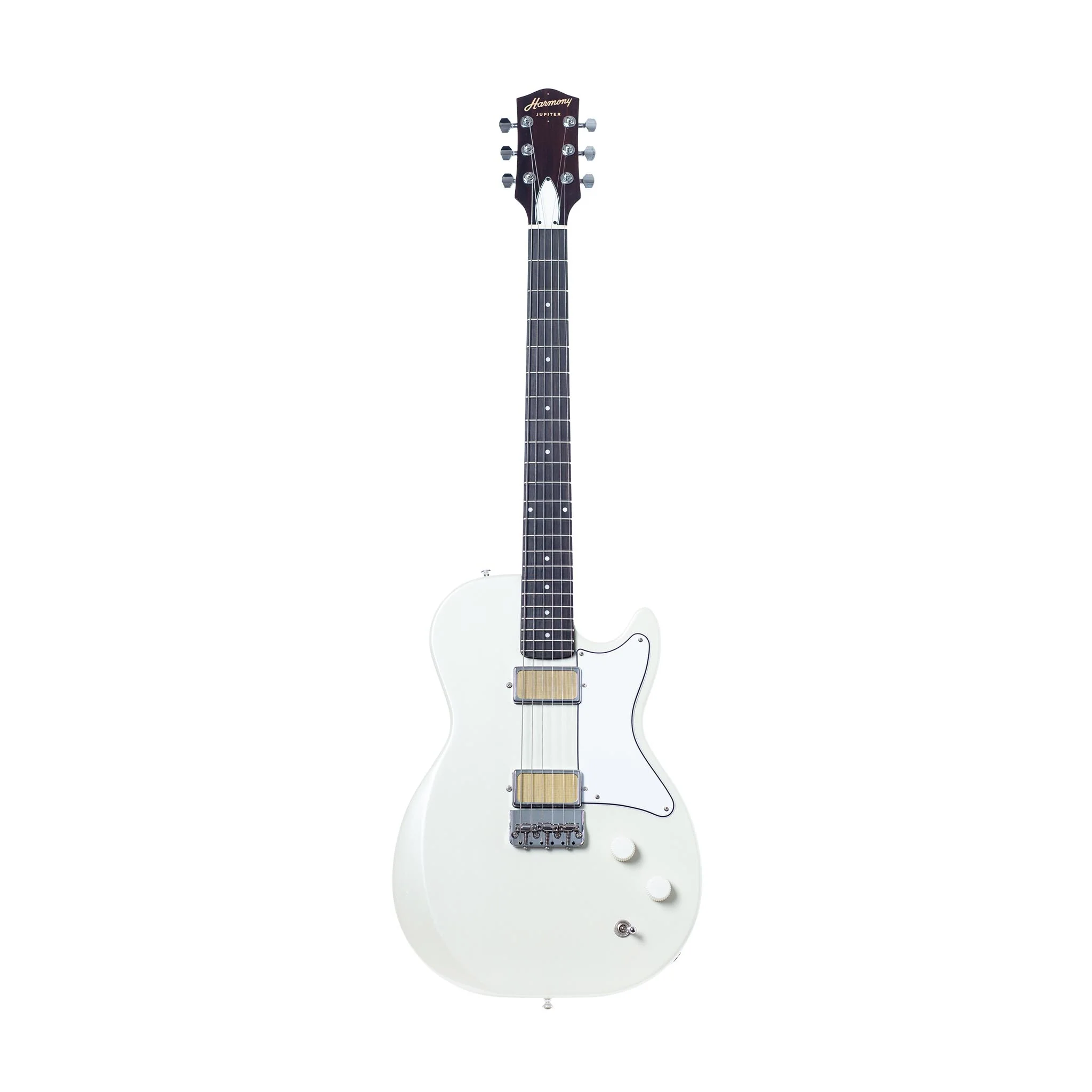 Harmony Standard Series Jupiter Electric Guitar w/Case, RW FB, Pearl White