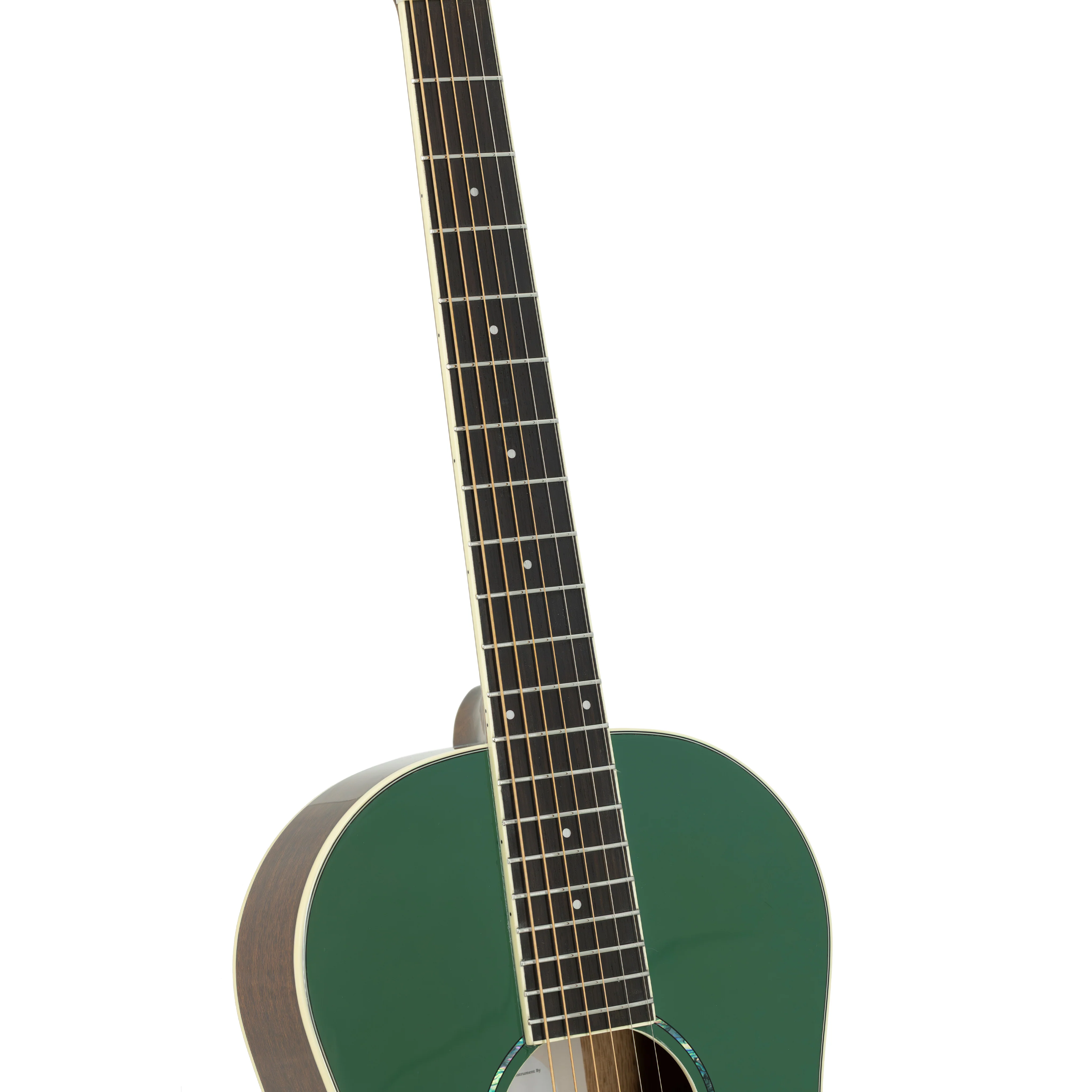 Harmony Stella Parlor Acoustic Guitar w/Bag, Backwoods Green - Image 11
