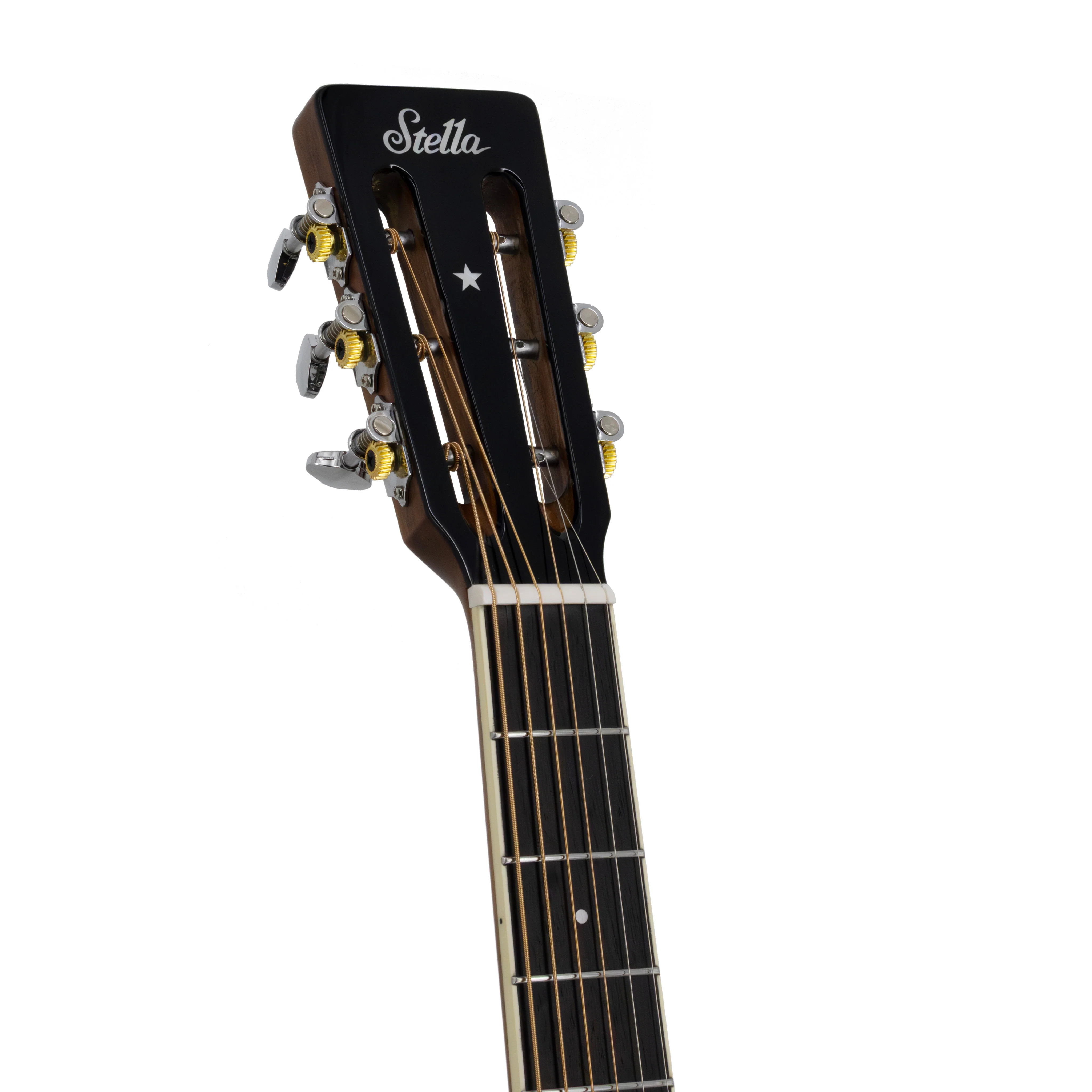 Harmony Stella Parlor Acoustic Guitar w/Bag, Backwoods Green - Image 9