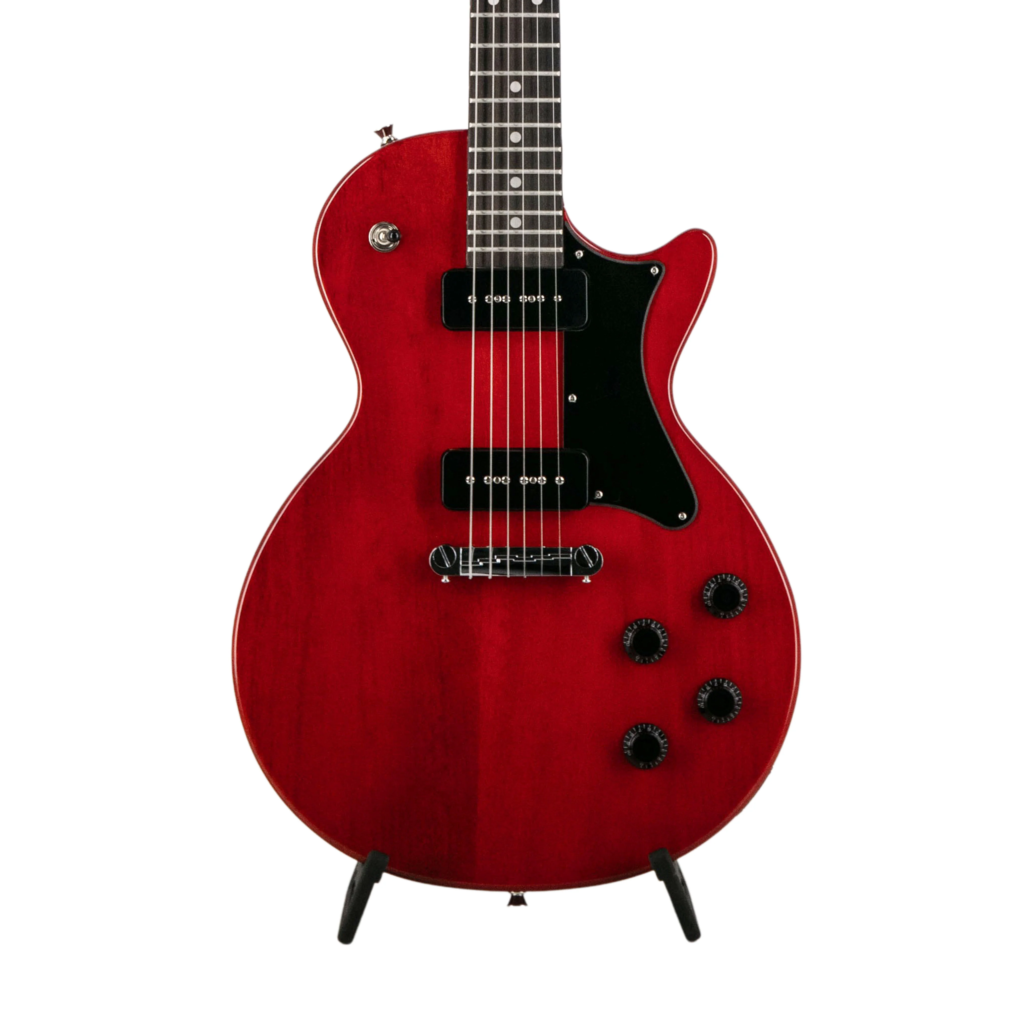 Heritage Ascent Collection H-137 P90 Electric Guitar, Vintage Cherry w/ Marshall MG10G Bundle - Image 2