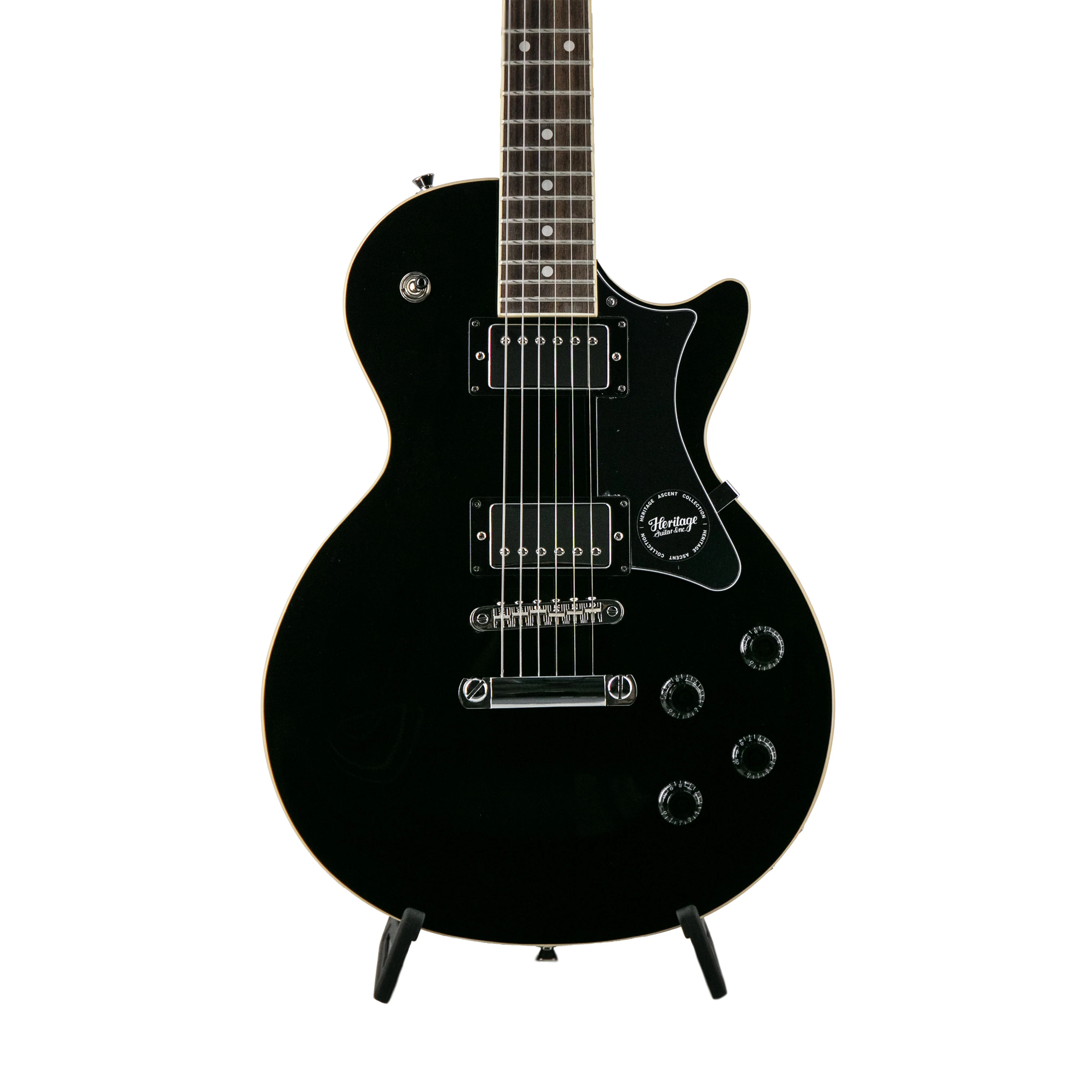 Heritage Ascent Collection H-150 Electric Guitar, Black w/ Marshall MG10G Bundle - Image 2