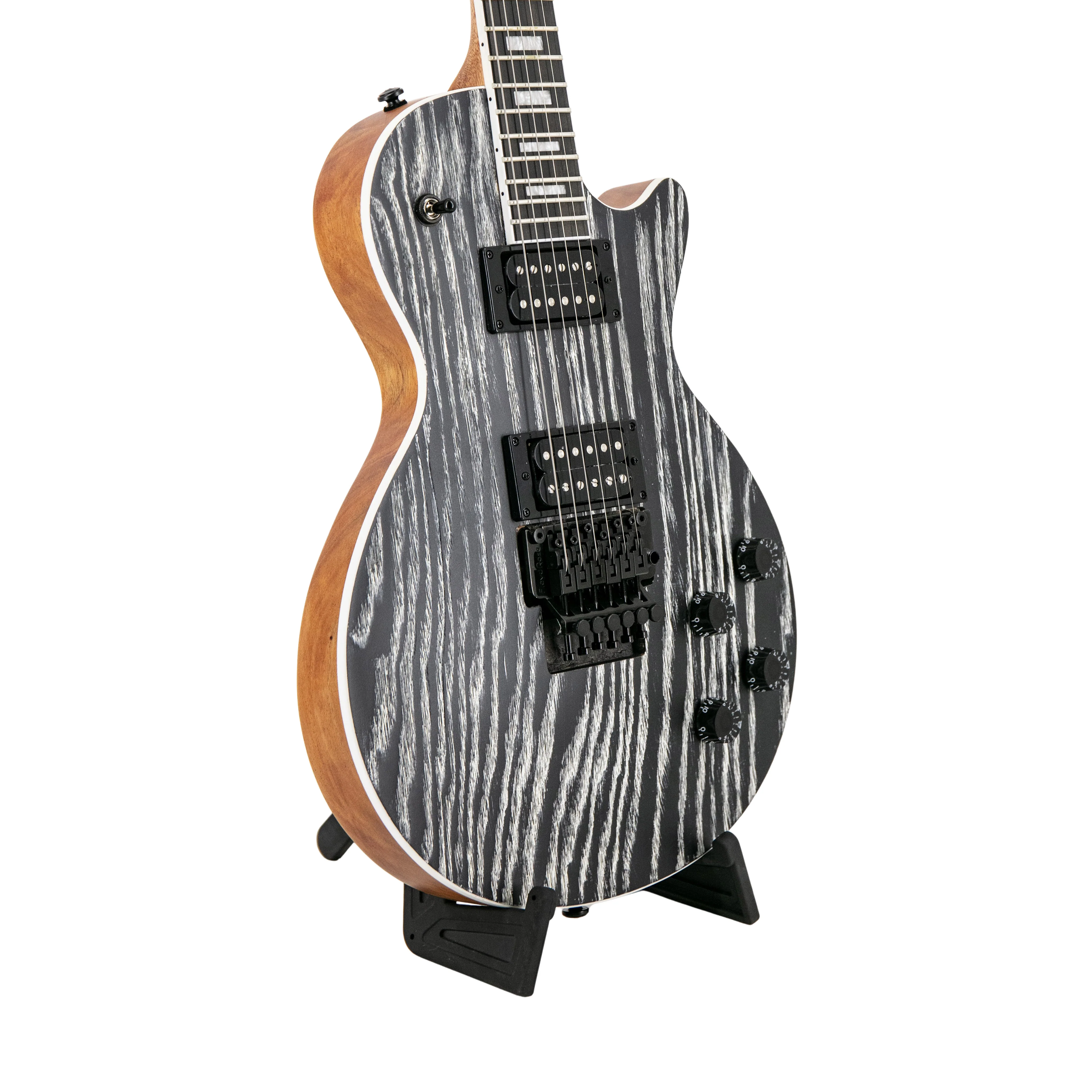 Heritage Ascent+ Collection Limited Edition H-150 Ash Top FR Electric Guitar, Matte Black - Image 10