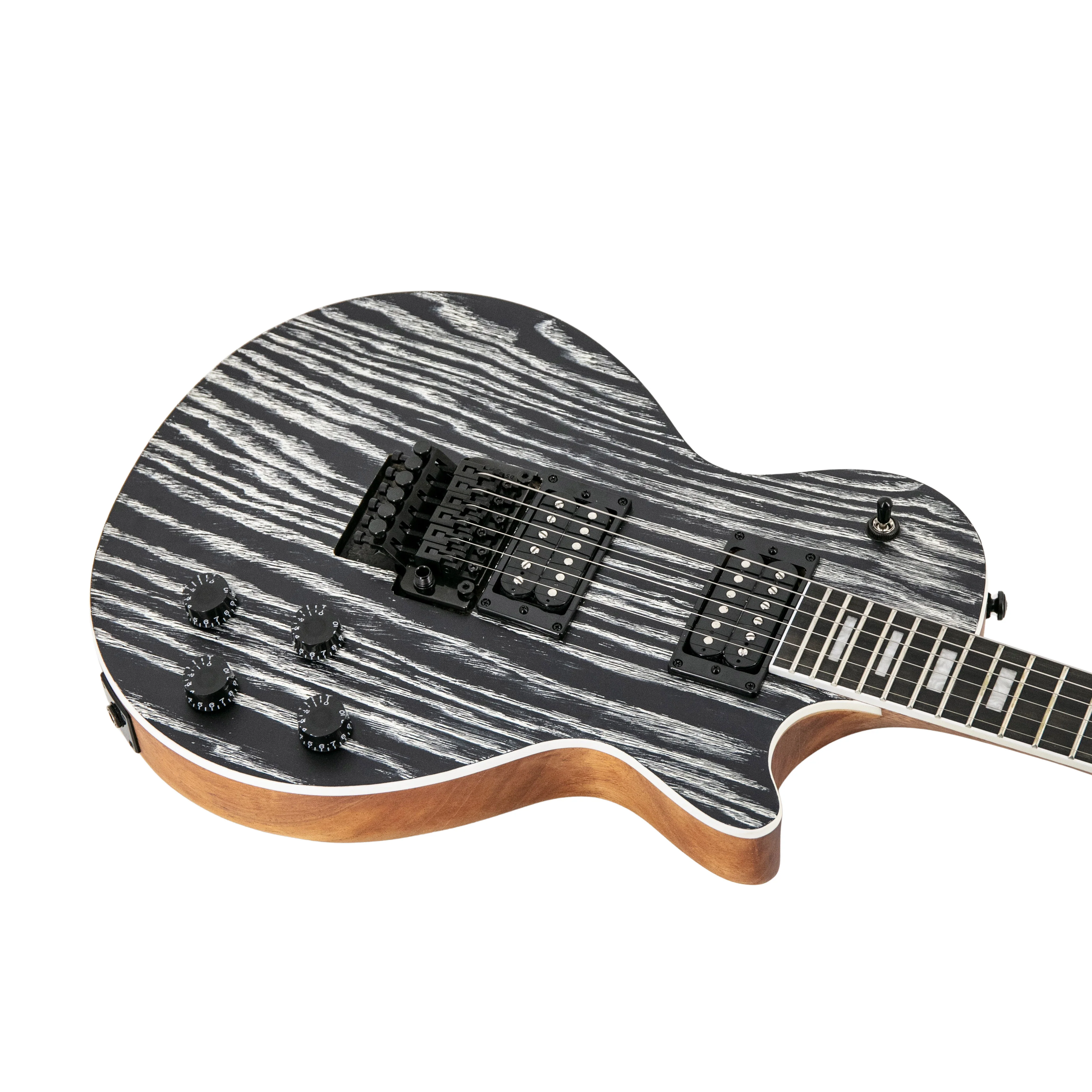 Heritage Ascent+ Collection Limited Edition H-150 Ash Top FR Electric Guitar, Matte Black - Image 12