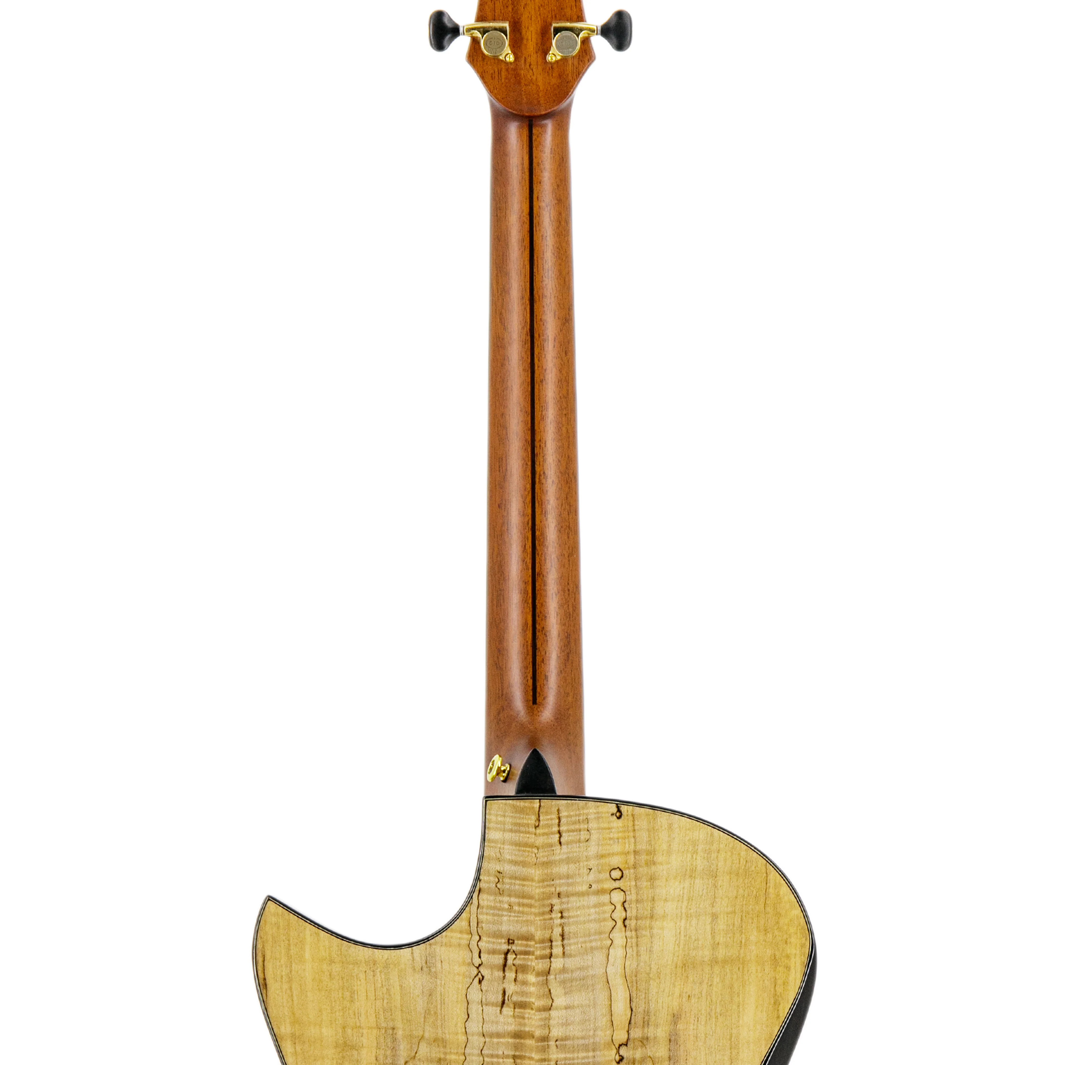 Hozen Blue Label Small Jumbo Solid Spalted Maple Acoustic Guitar - Image 6