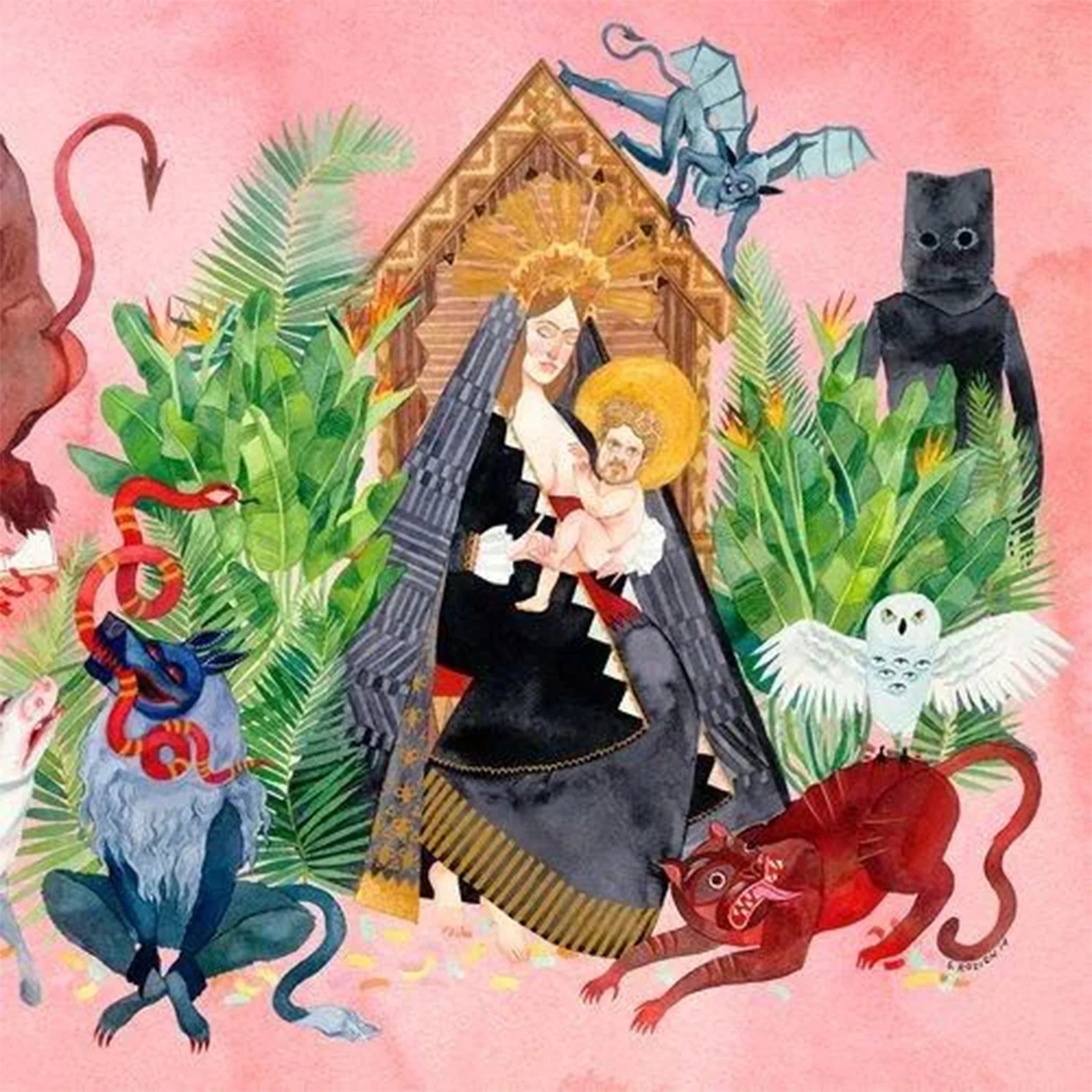 I Love You, Honeybear (10th Anniversary Transparent Red Edition) - Father John Misty (Vinyl) (BD)