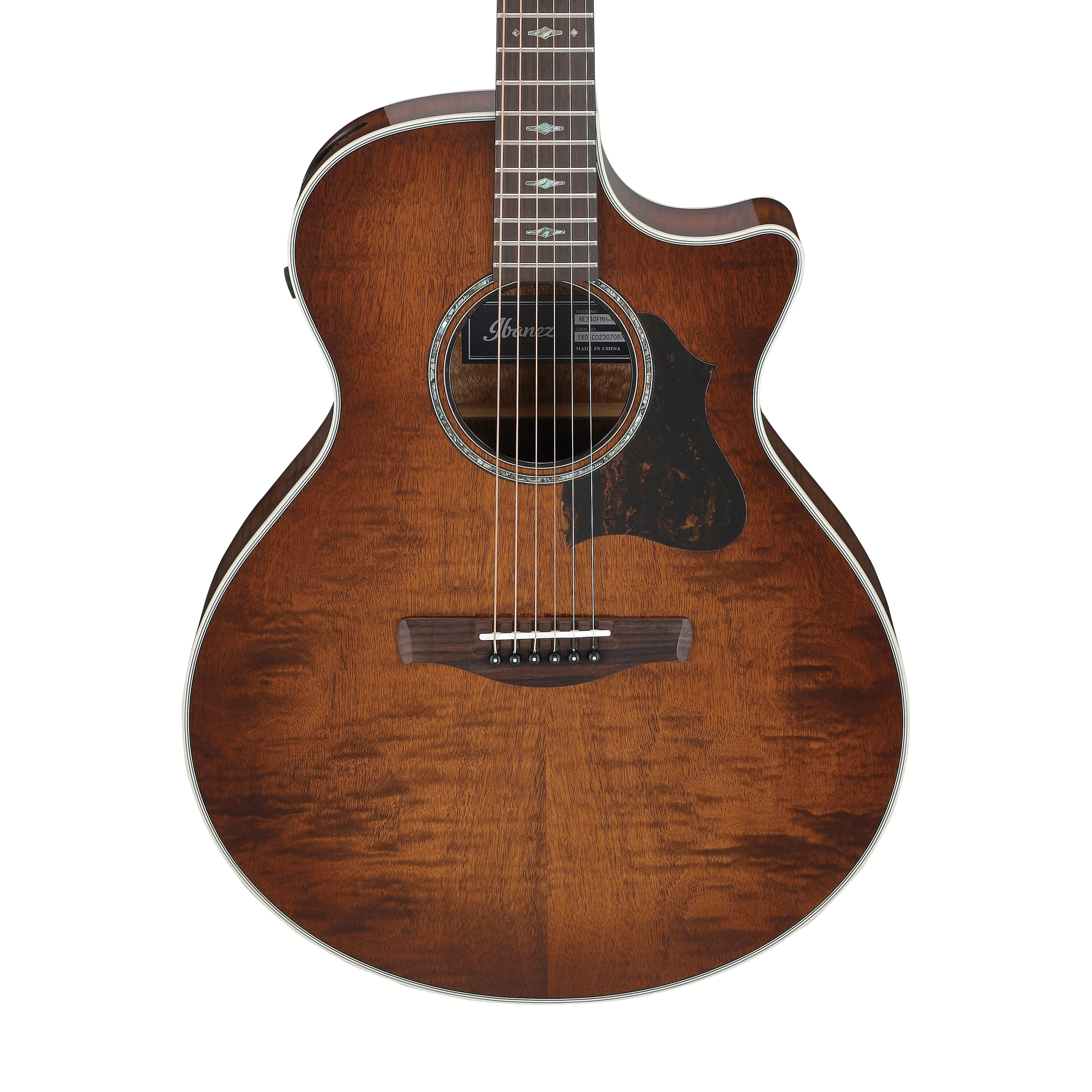 Ibanez AE340FMH-MHS Acoustic-Electric Guitar, Mahogany Sunburst High Gloss - Image 4