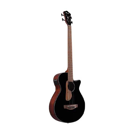 Ibanez AEGB24E-BKH Acoustic Bass Guitar, Black High Gloss - Image 3