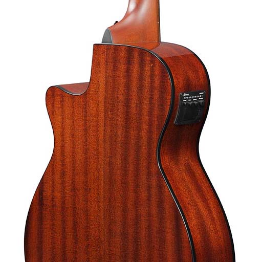 Ibanez AEGB24E-BKH Acoustic Bass Guitar, Black High Gloss - Image 6
