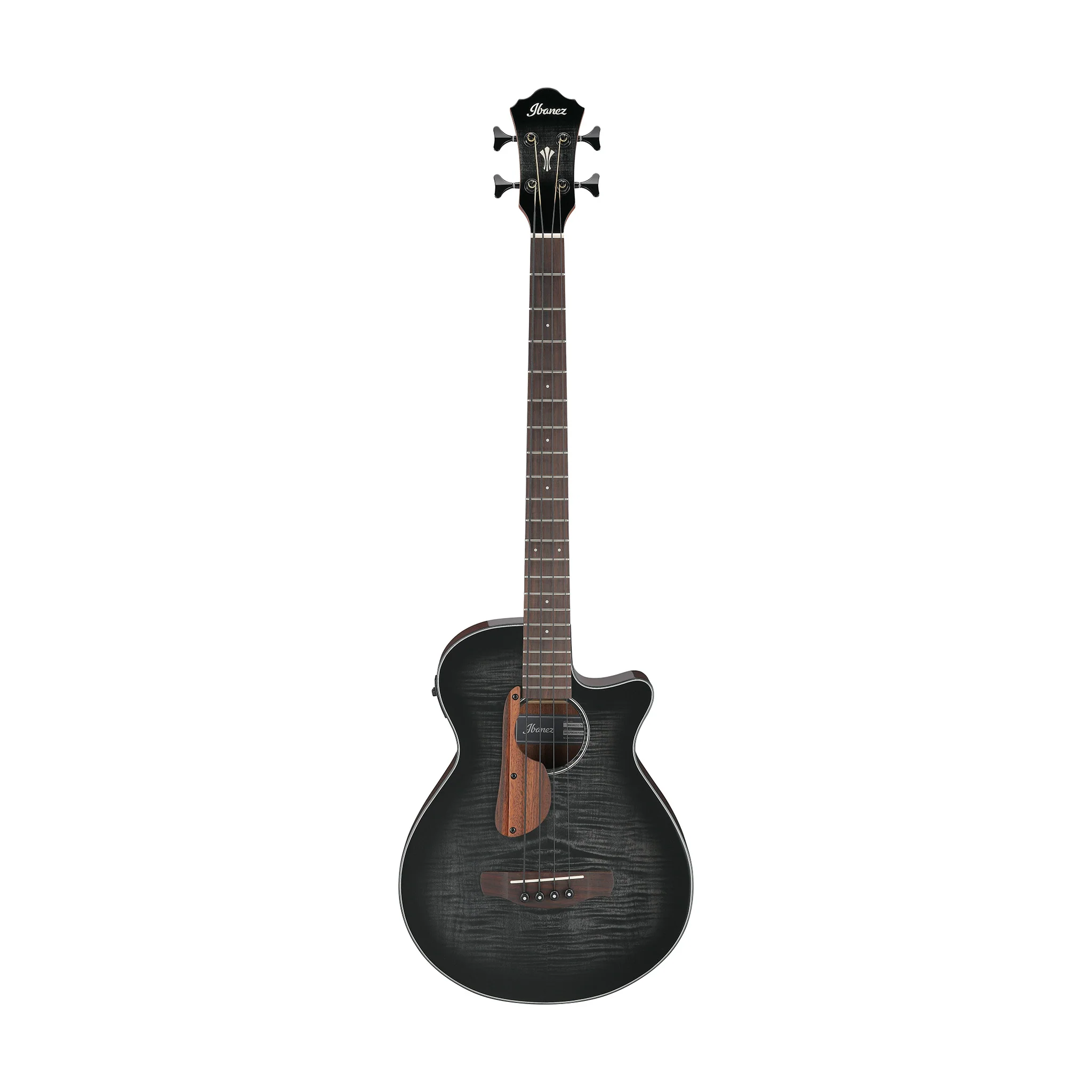 Ibanez AEGB25E-TKH Acoustic Bass Guitar, Transparent Black Sunburst High Gloss
