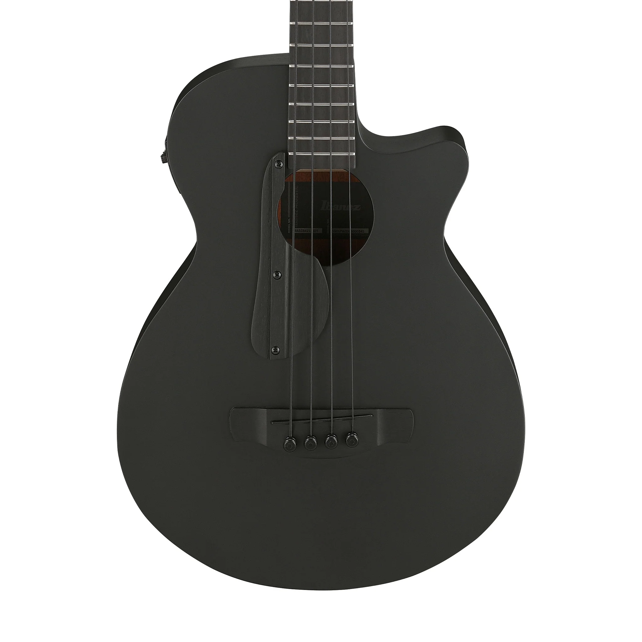 Ibanez AEGB420-BOT Acoustic Bass Guitar, Black Out - Image 3