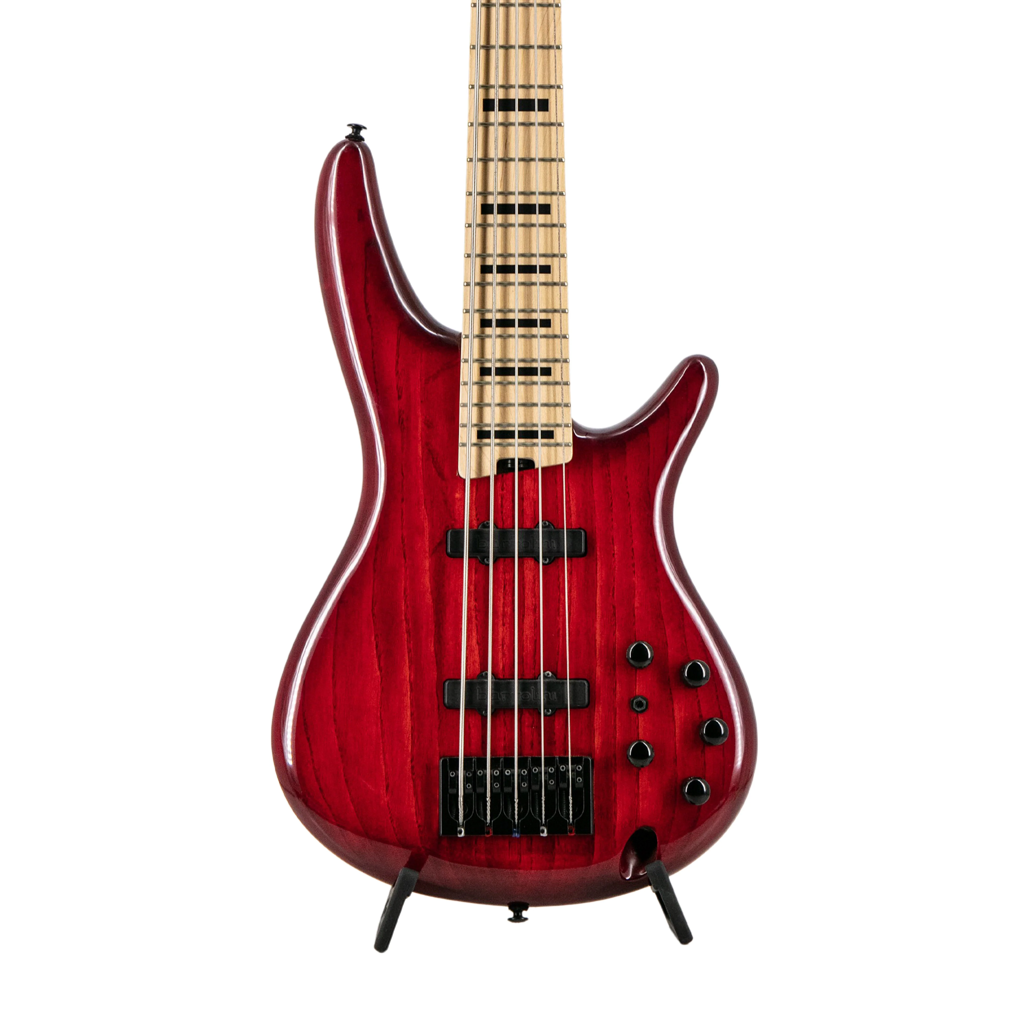 Ibanez ANB205-TWB Andy Nitti Signature Model Electric Bass Guitar, Transparent Wine Red Burst, 18110XXXX - Image 4