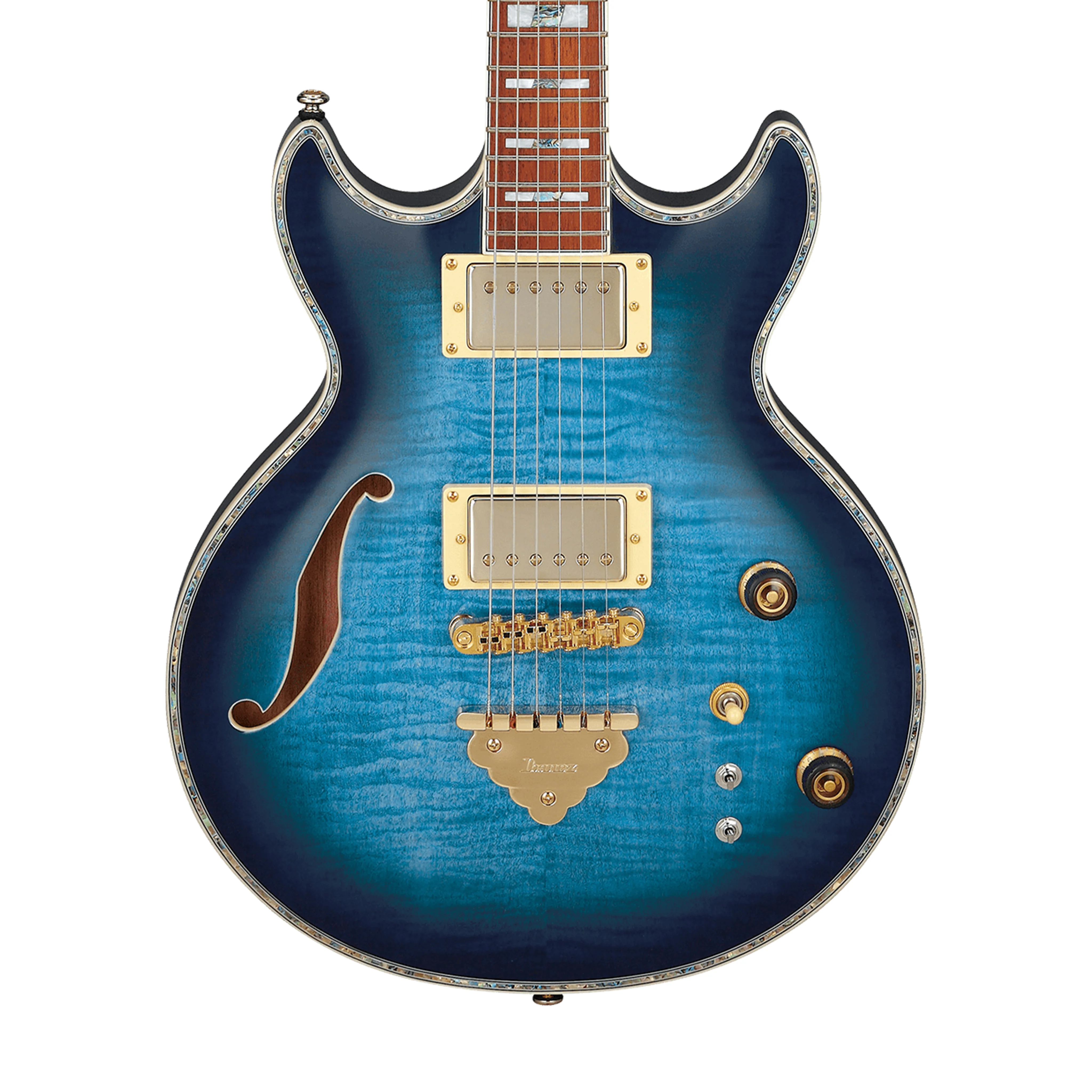 Ibanez AR520HFM-LBB Electric Guitar, Light Blue Burst - Image 3