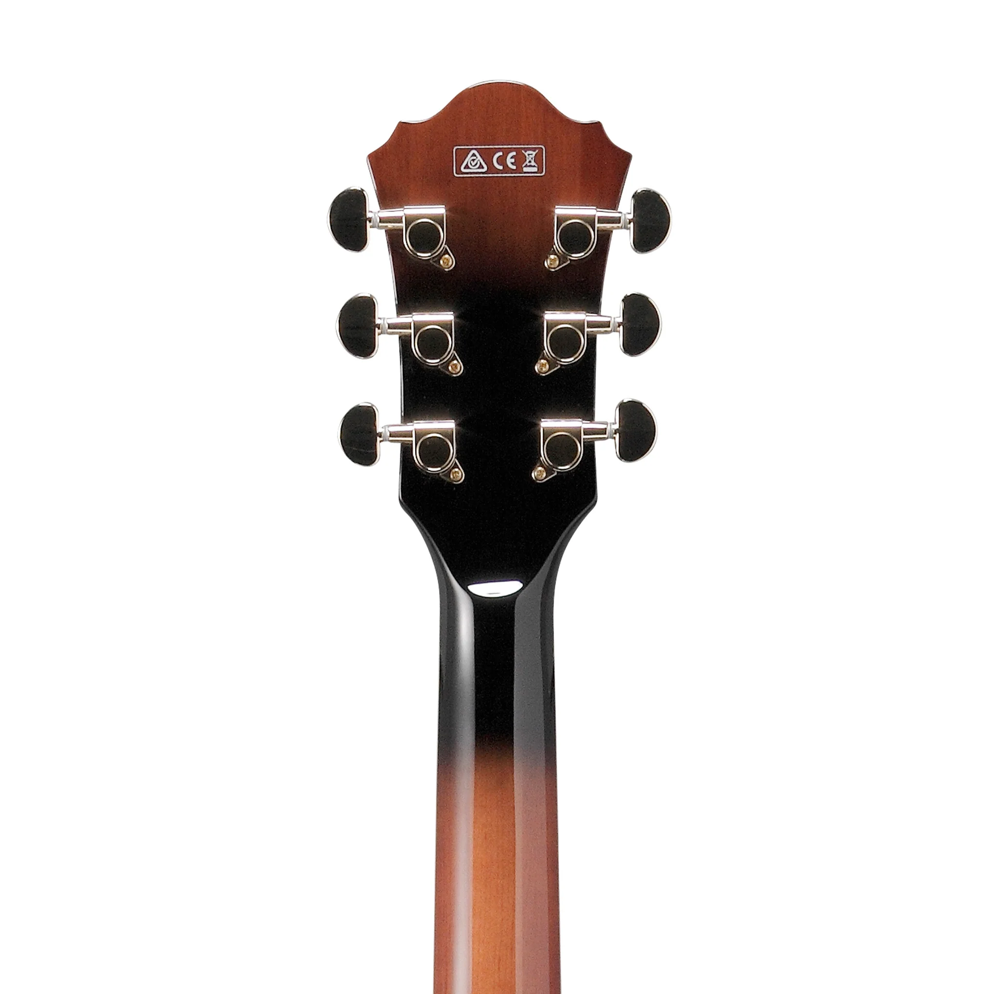 Ibanez Artcore AG95QA-DBS Hollowbody Electric Guitar, Dark Brown Sunburst - Image 7