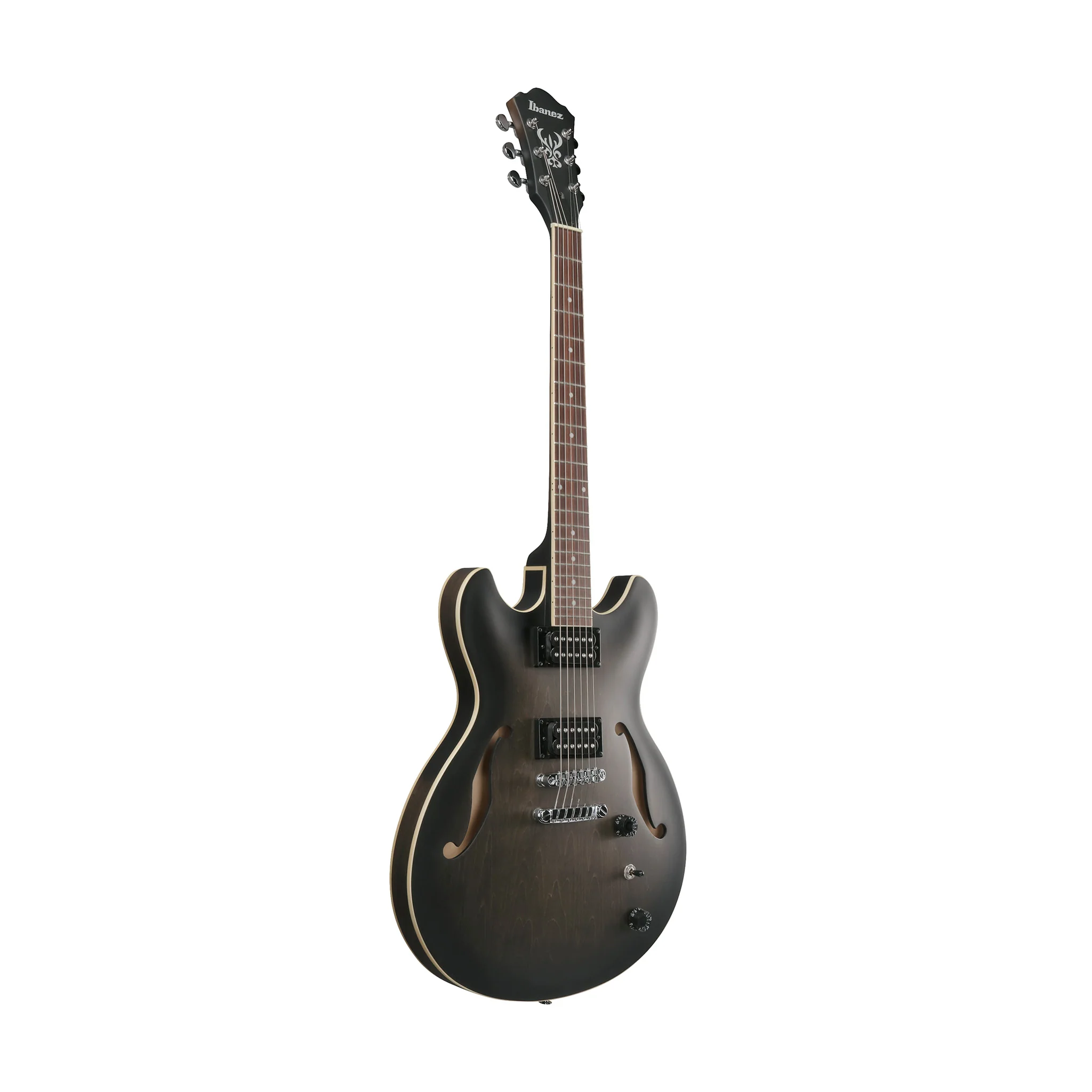 Ibanez Artcore AS53-TKF Electric Guitar, Transparent Black Flat - Image 3