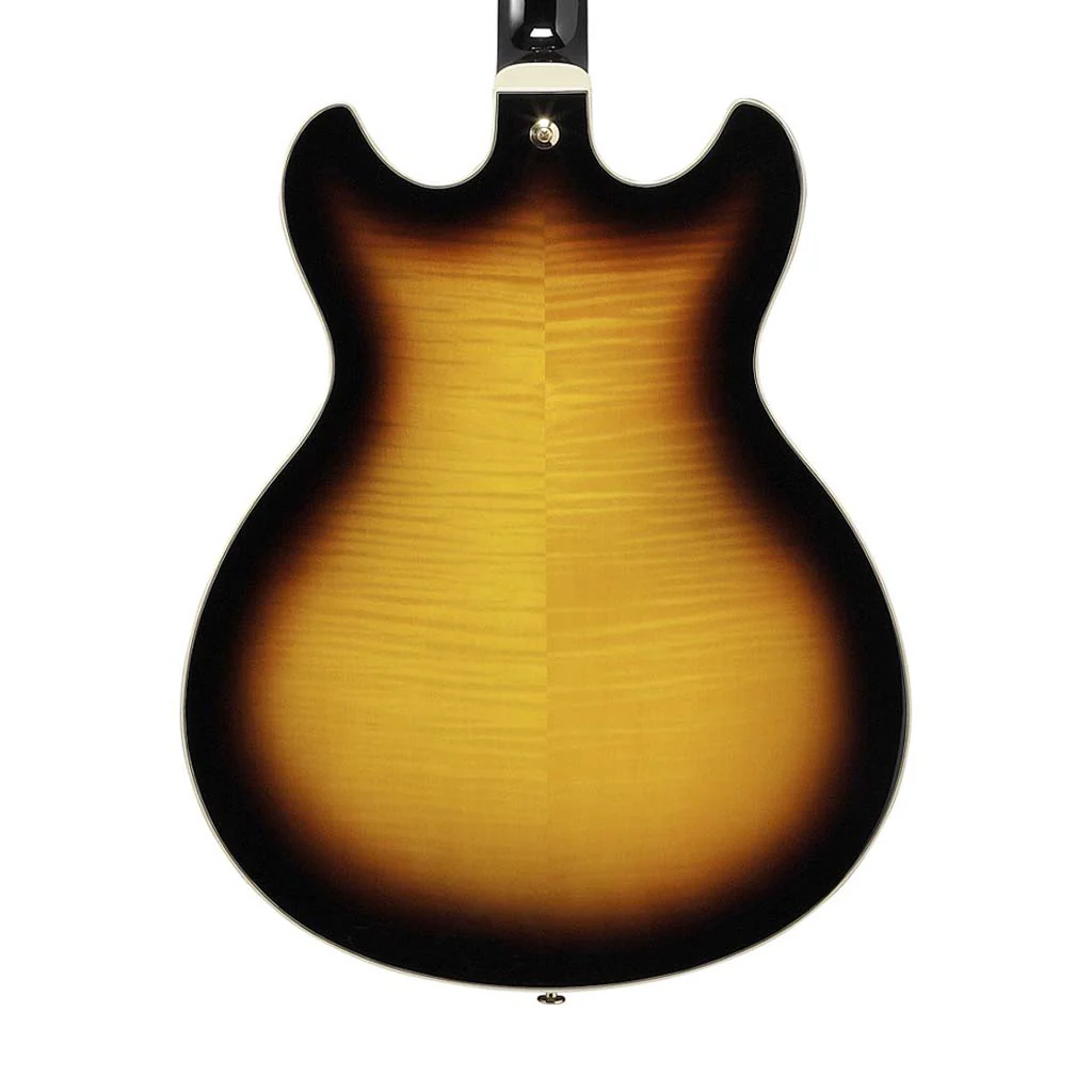 Ibanez Artcore AS93FM-AYS Expressionist Acoustic-Electric Guitar, Antique Yellow Sunburst - Image 4