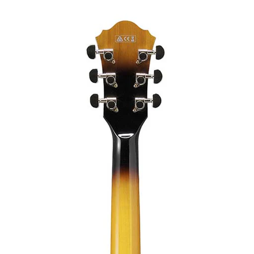 Ibanez Artcore AS93FM-AYS Expressionist Acoustic-Electric Guitar, Antique Yellow Sunburst - Image 6