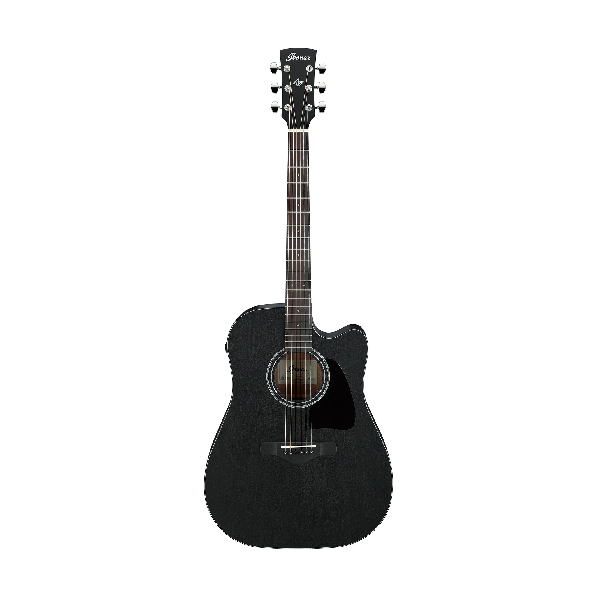 Ibanez AW1040CE-WK Acoustic/Electric Guitar, Weathered Black