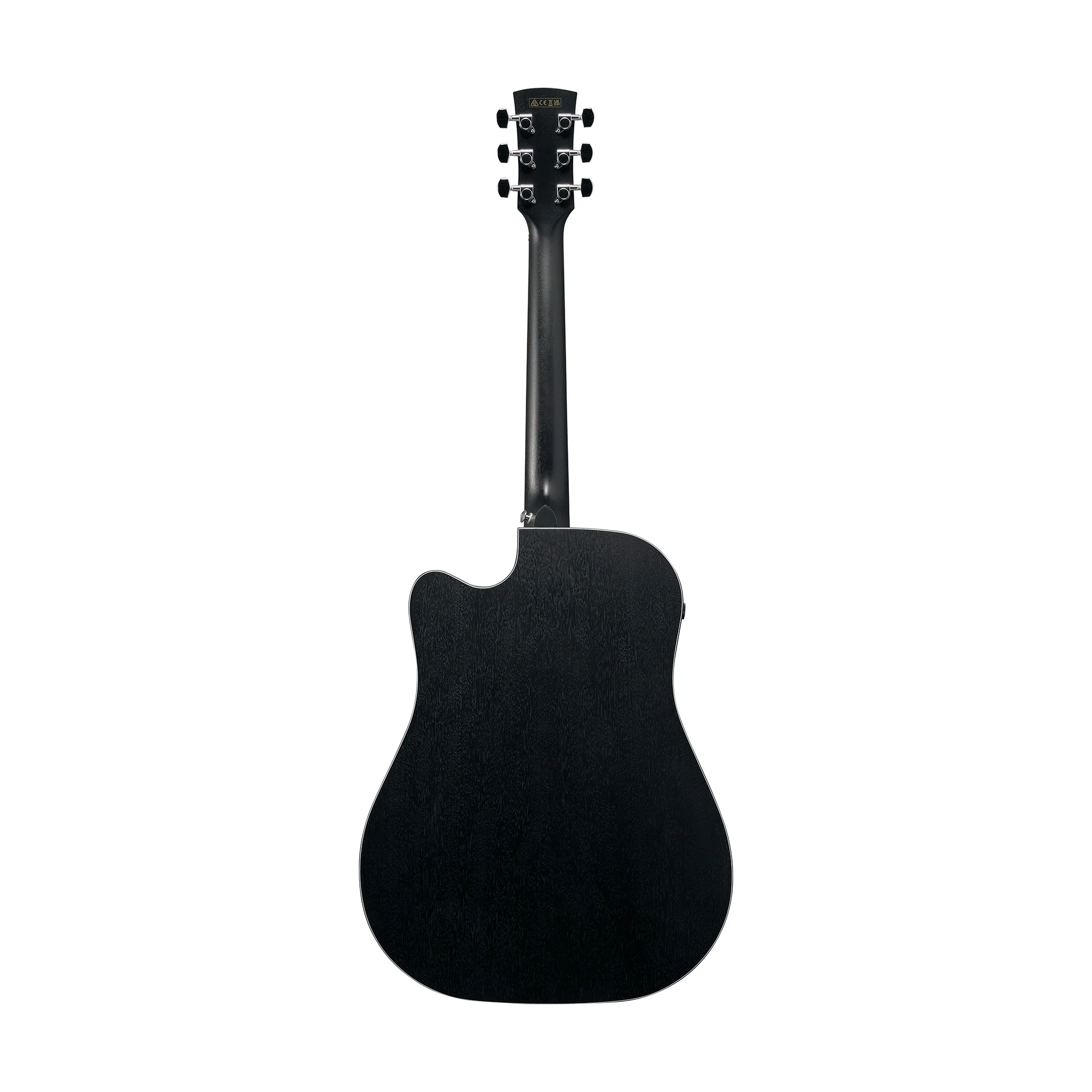Ibanez AW1040CE-WK Acoustic/Electric Guitar, Weathered Black - Image 2