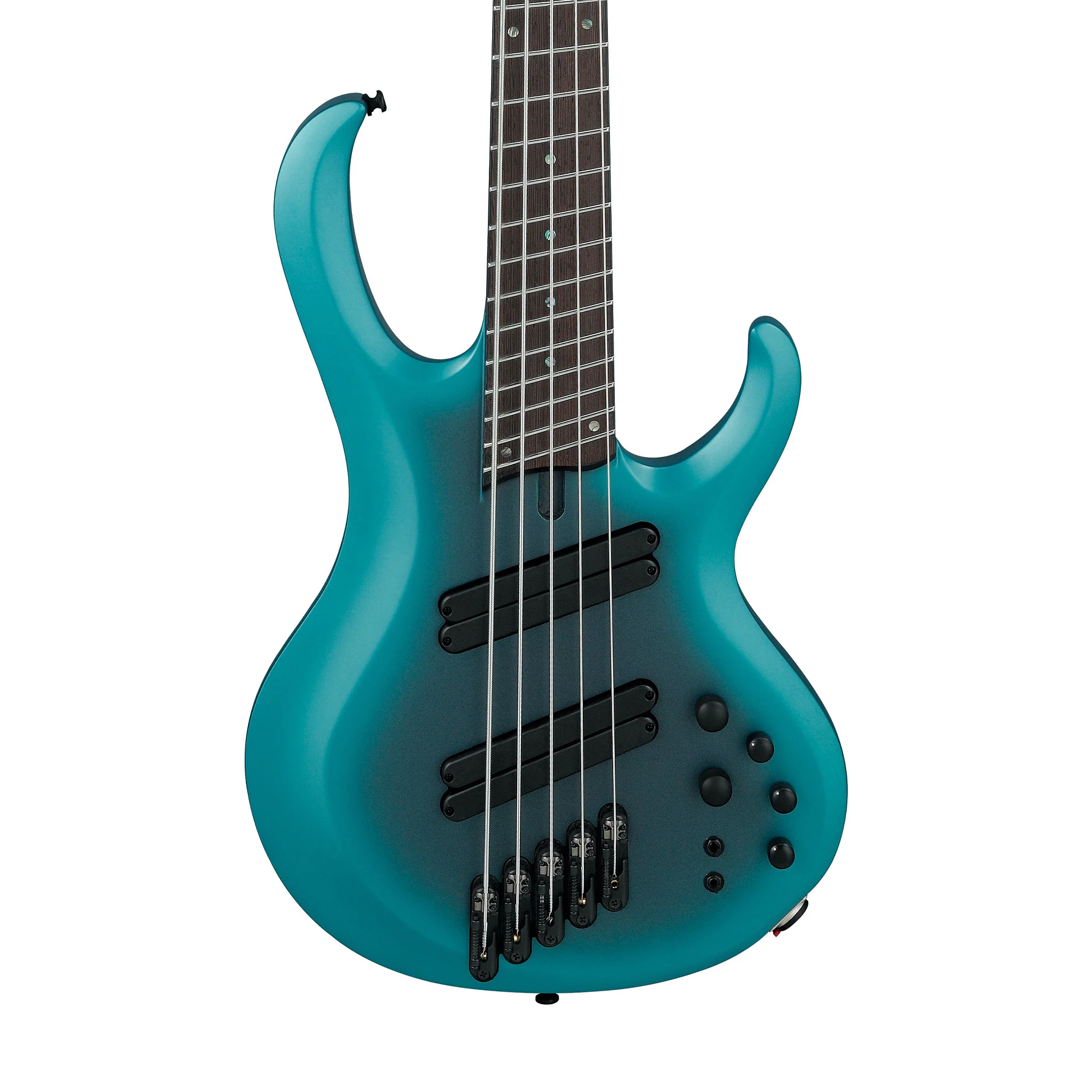 Ibanez BTB605MS-CEM 5-String Bass Guitar w/ Case, Cerulean Aura Burst Matte - Image 4