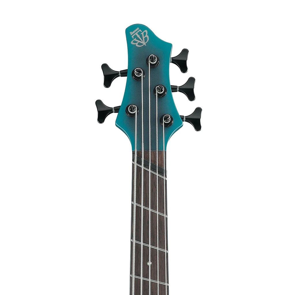 Ibanez BTB605MS-CEM 5-String Bass Guitar w/ Case, Cerulean Aura Burst Matte - Image 6