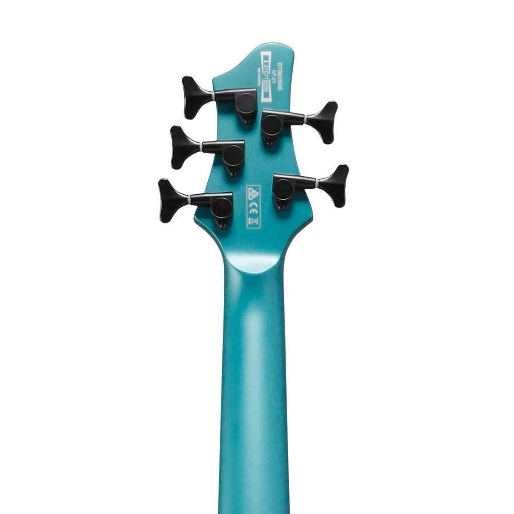 Ibanez BTB605MS-CEM 5-String Bass Guitar w/ Case, Cerulean Aura Burst Matte - Image 7
