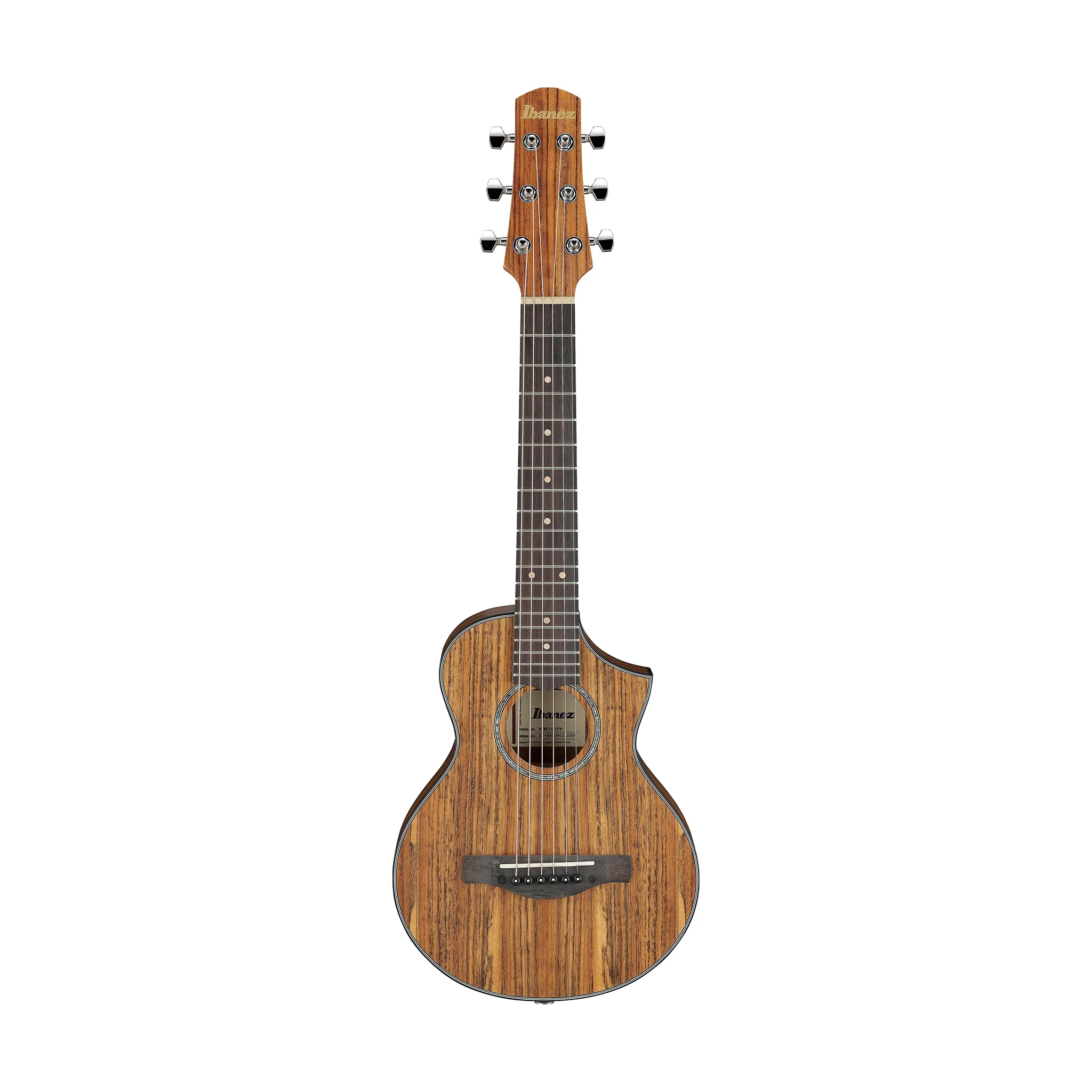 Ibanez EWP14WB-OPN Piccolo Acoustic Guitar w/Bag, Open Pore Natural